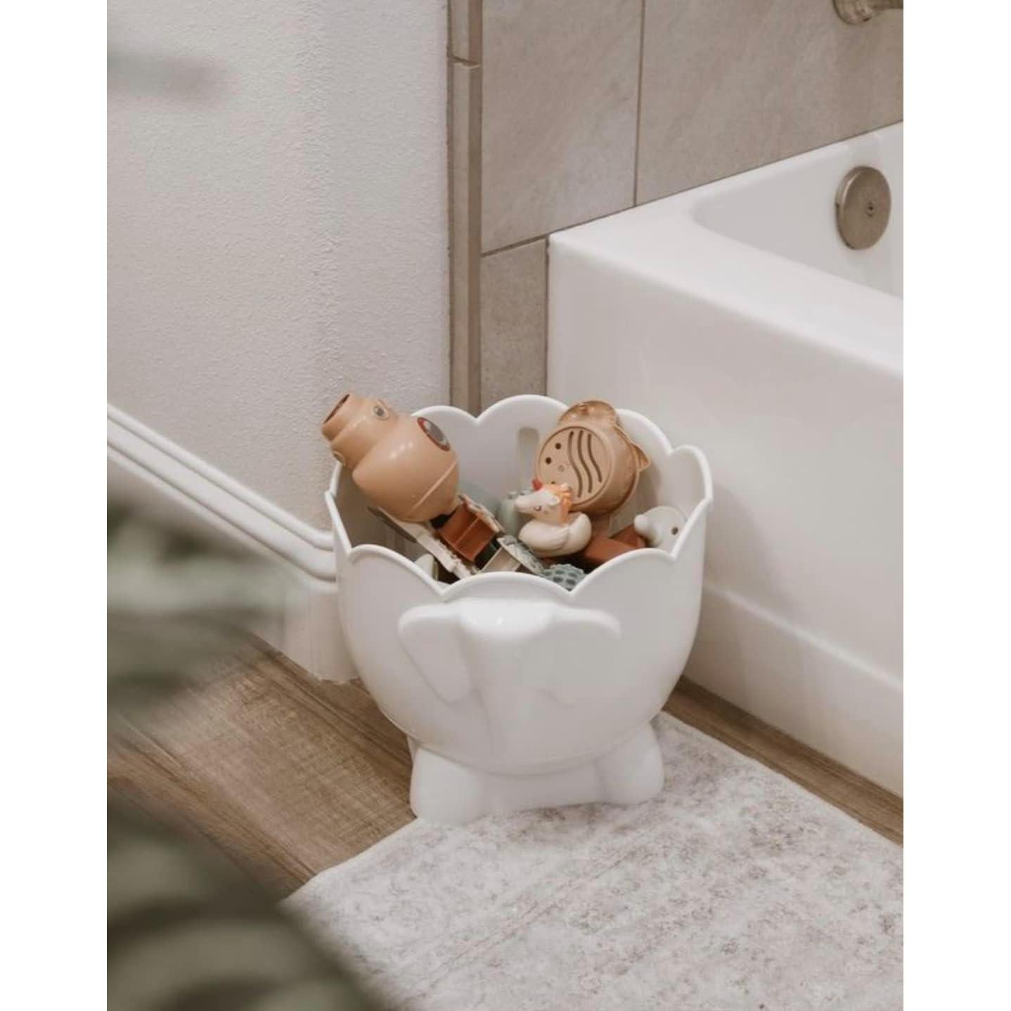 Soporte de Juguetes de Baño Elefante Tippibath 2 Piezas