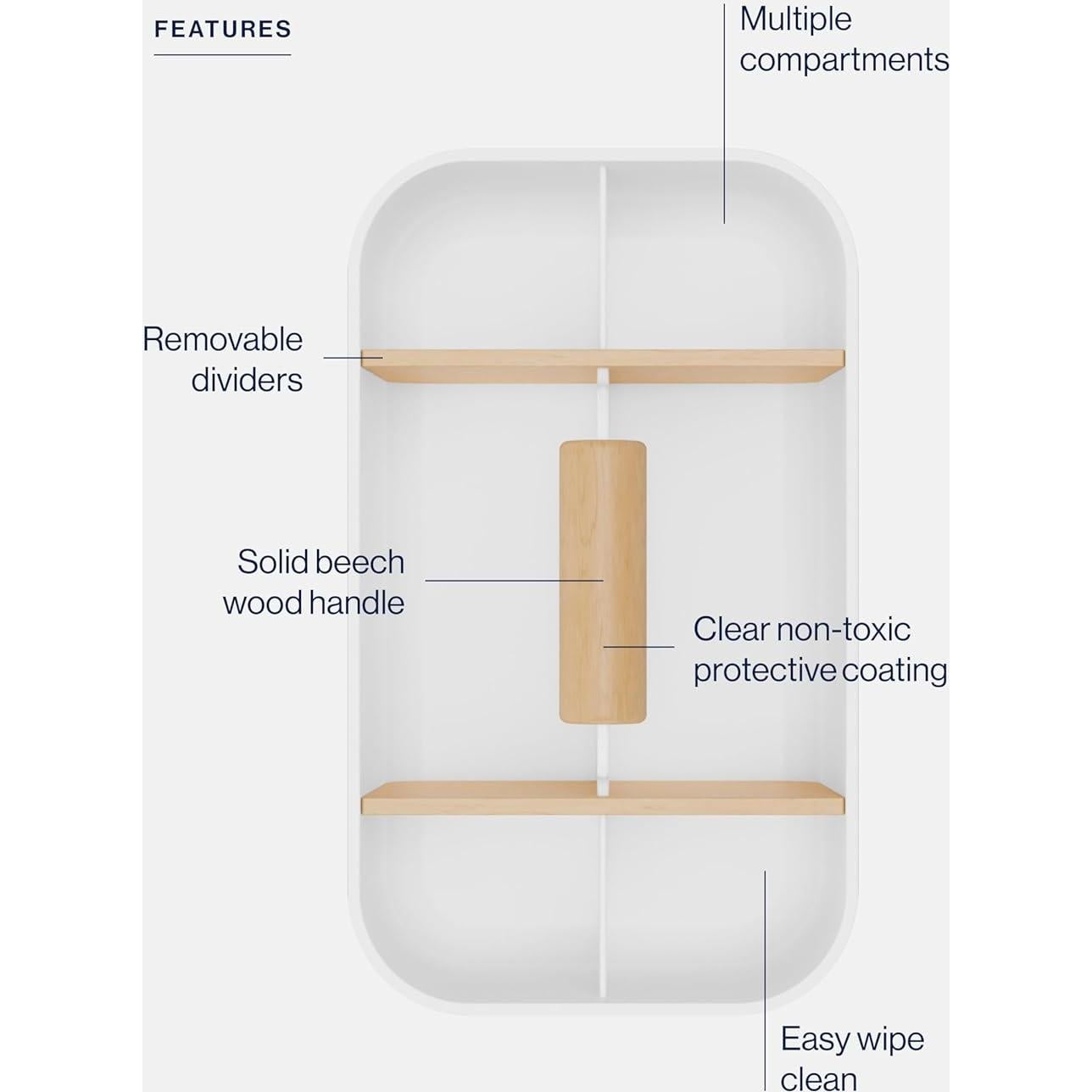 Caddy Multiusos Lalo Coco - Organizador Ajustable 1.21 kg