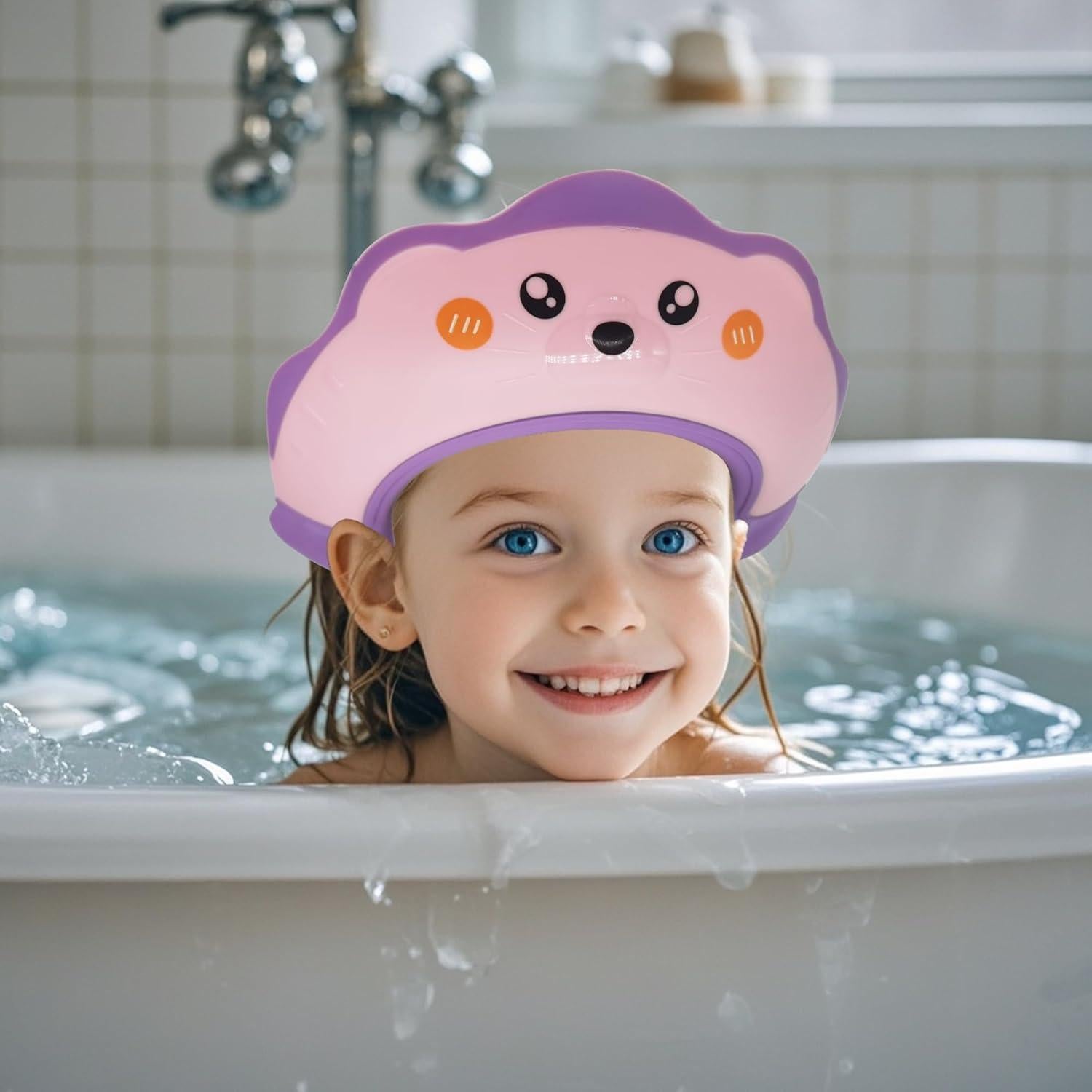 Visera de Ducha León Marino Rosa - Protección Ojos 0-9 Años