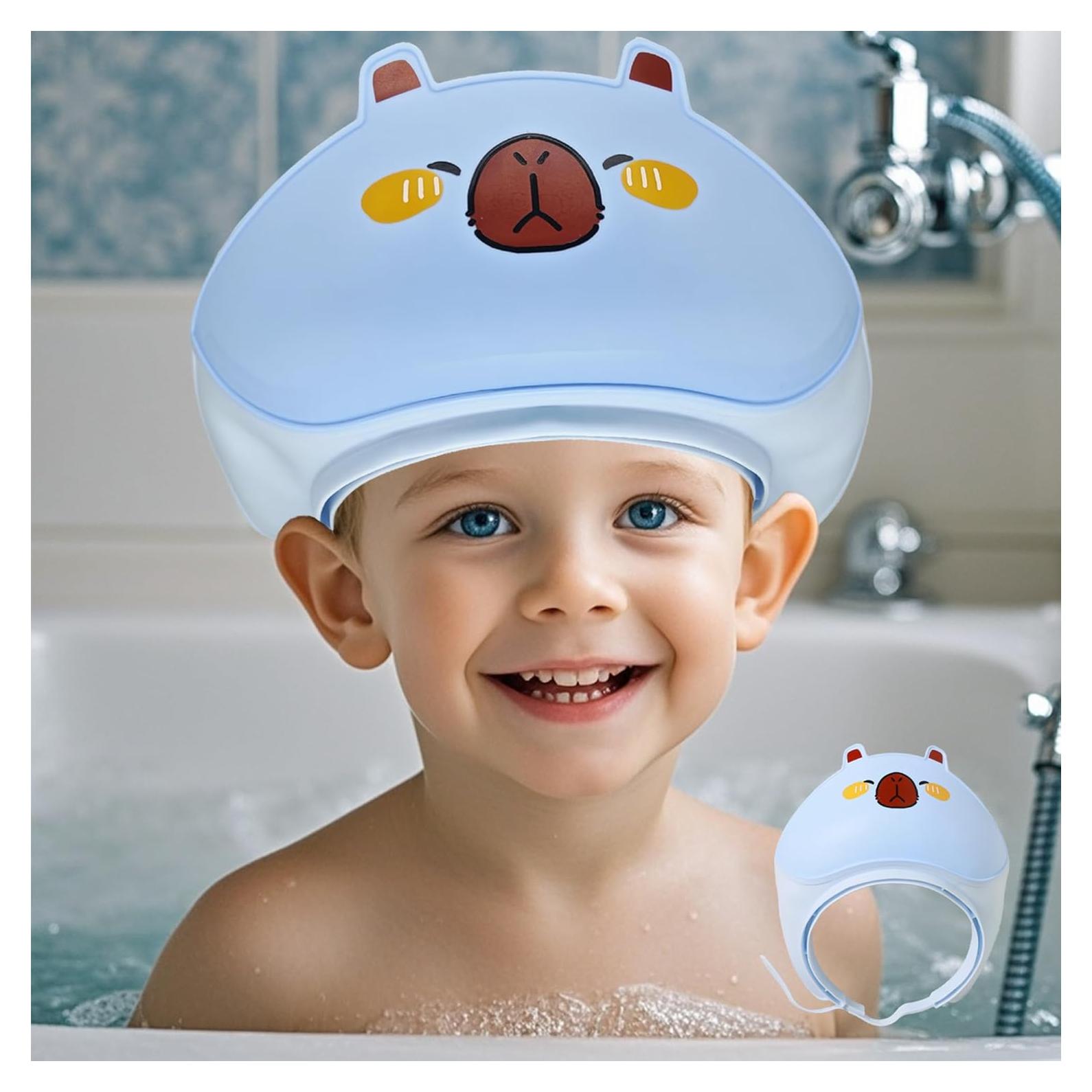 Gorro de Ducha para Bebé TinyGuardian Azul Ajustable