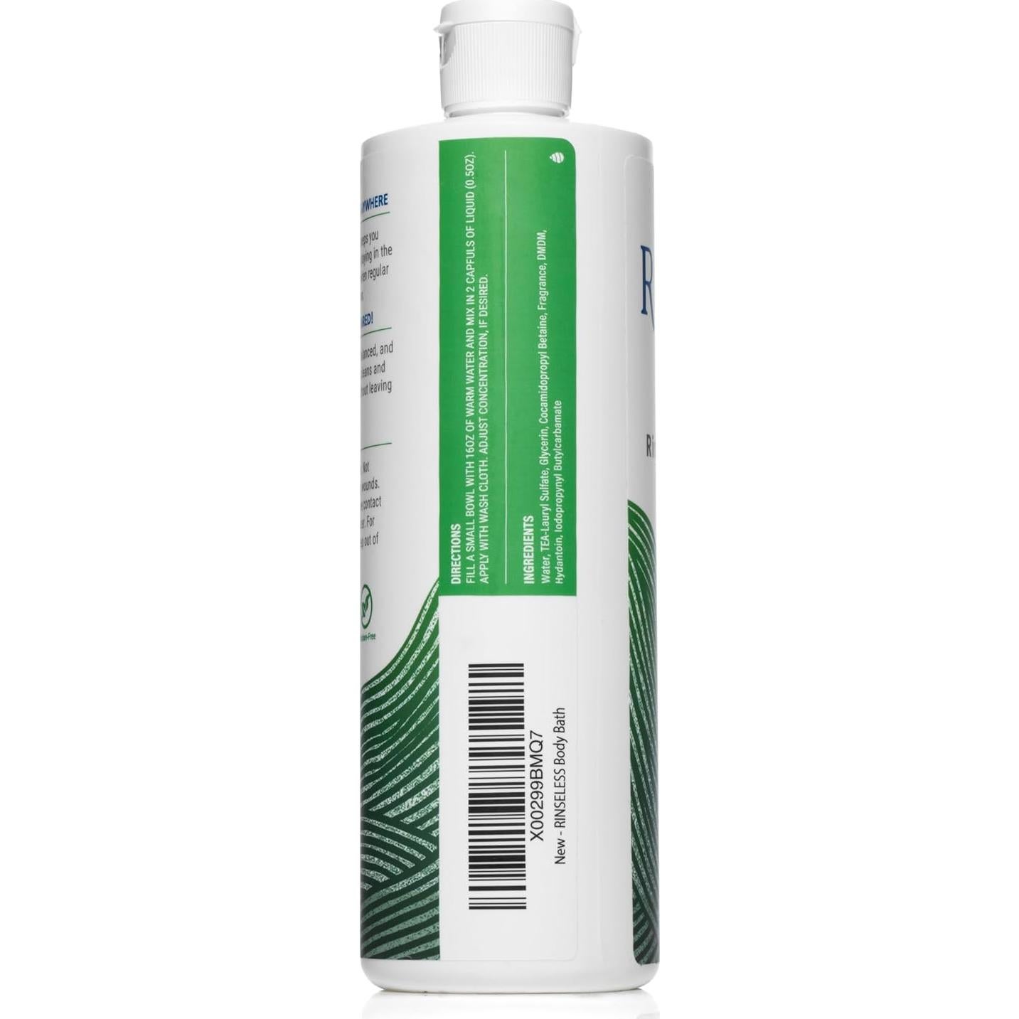 Baño Corporal Sin Enjuague Sin Agua 16 Oz - Paquete de 2