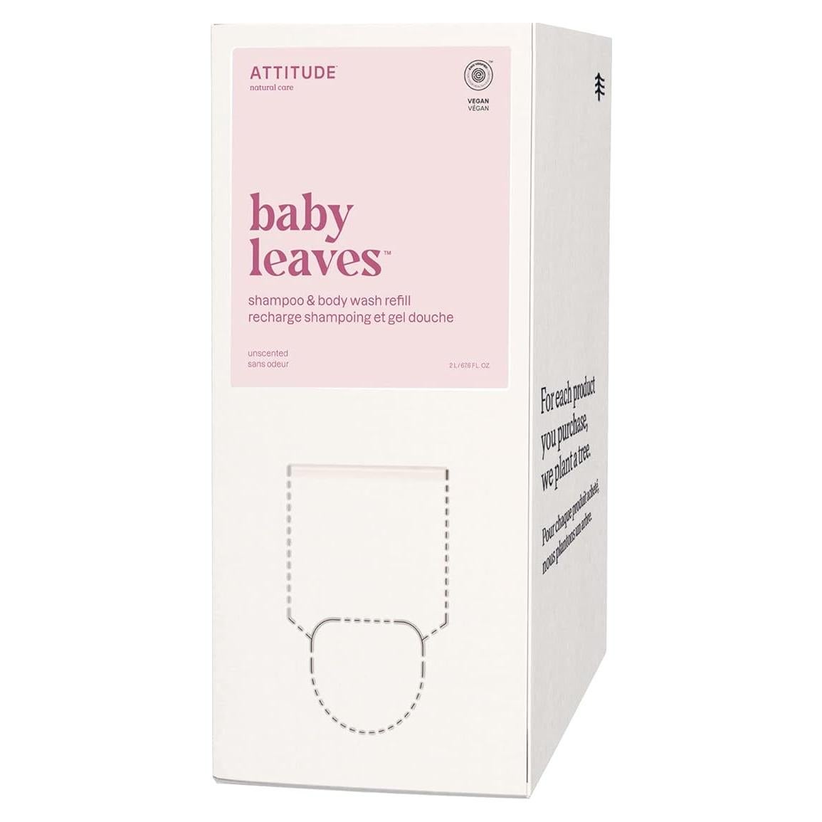 Champú y Gel de Baño 2 en 1 ATTITUDE para Bebé 1.99L