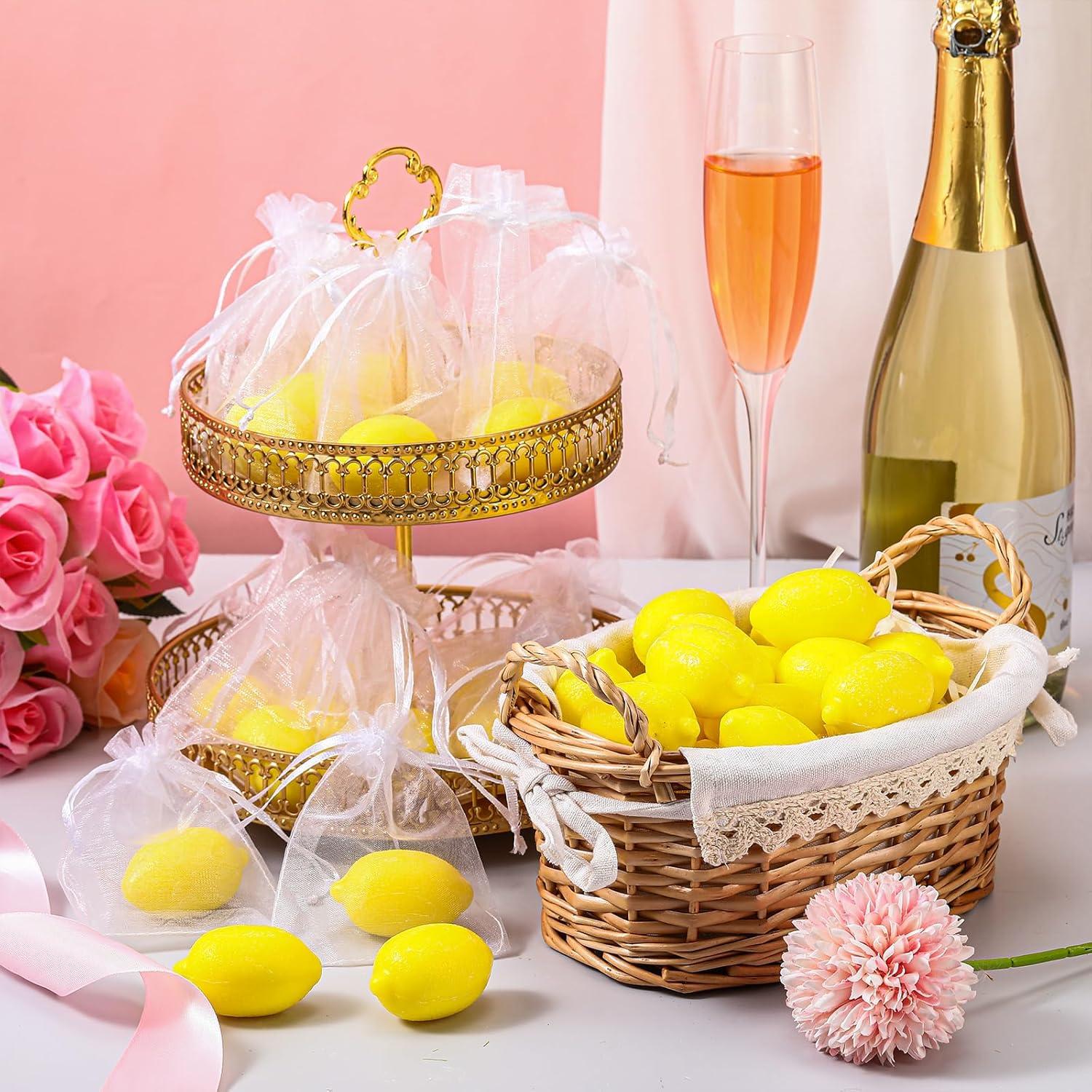 30 Jabones de Limón Dansib para Baby Shower y Regalos