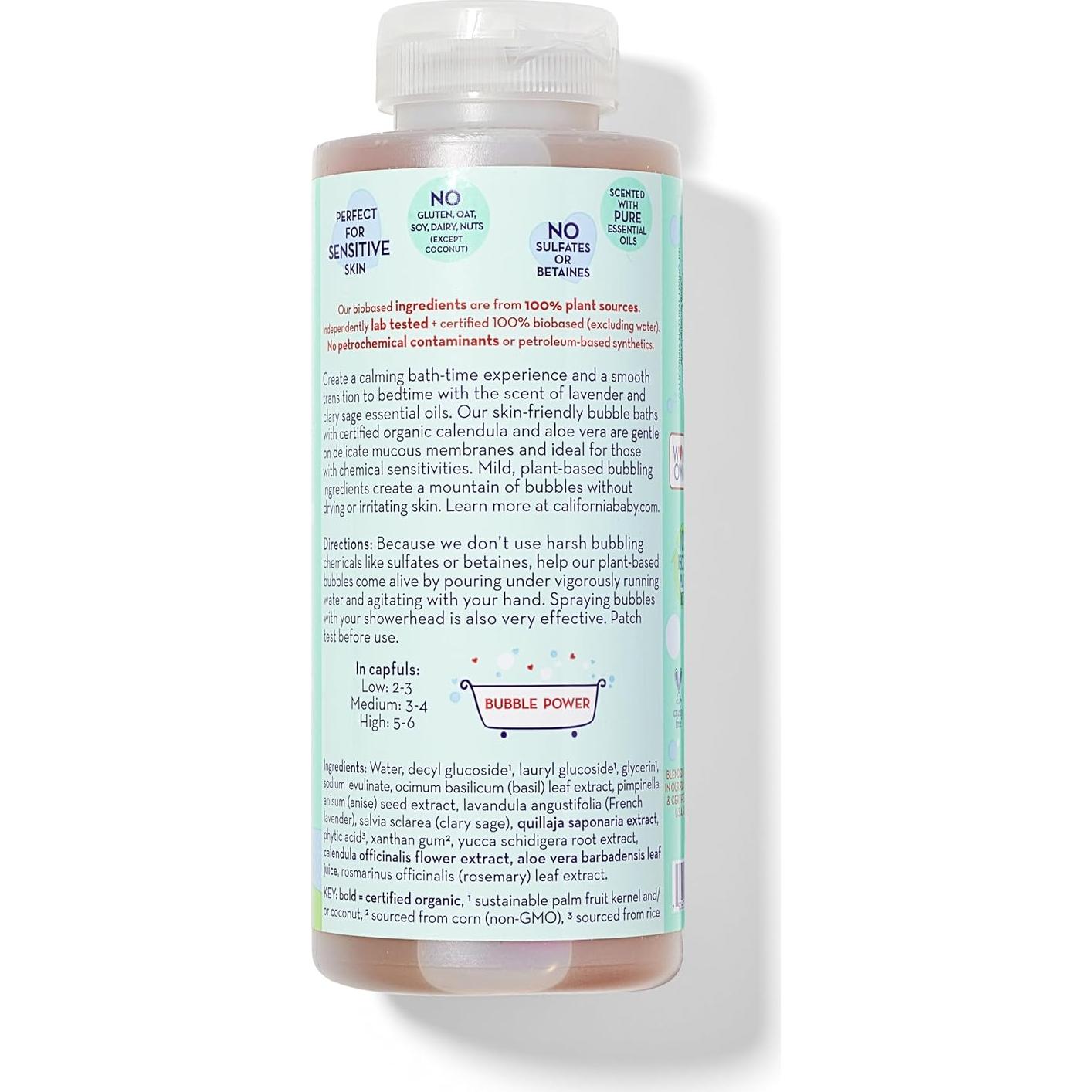 Baño de Burbujas Eucalipto California Baby 384 mL - 100% Plantas