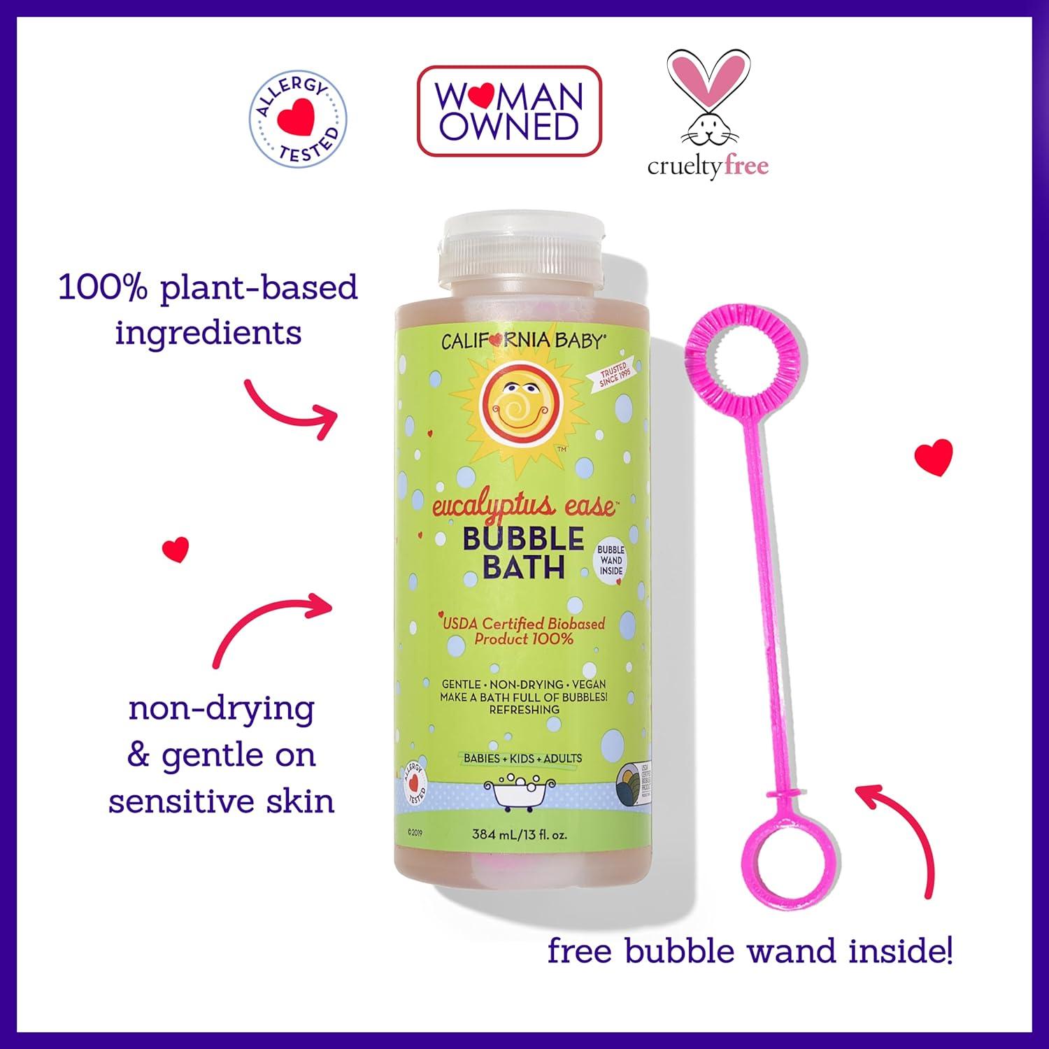 Baño de Burbujas Eucalipto California Baby 384 mL - 100% Plantas