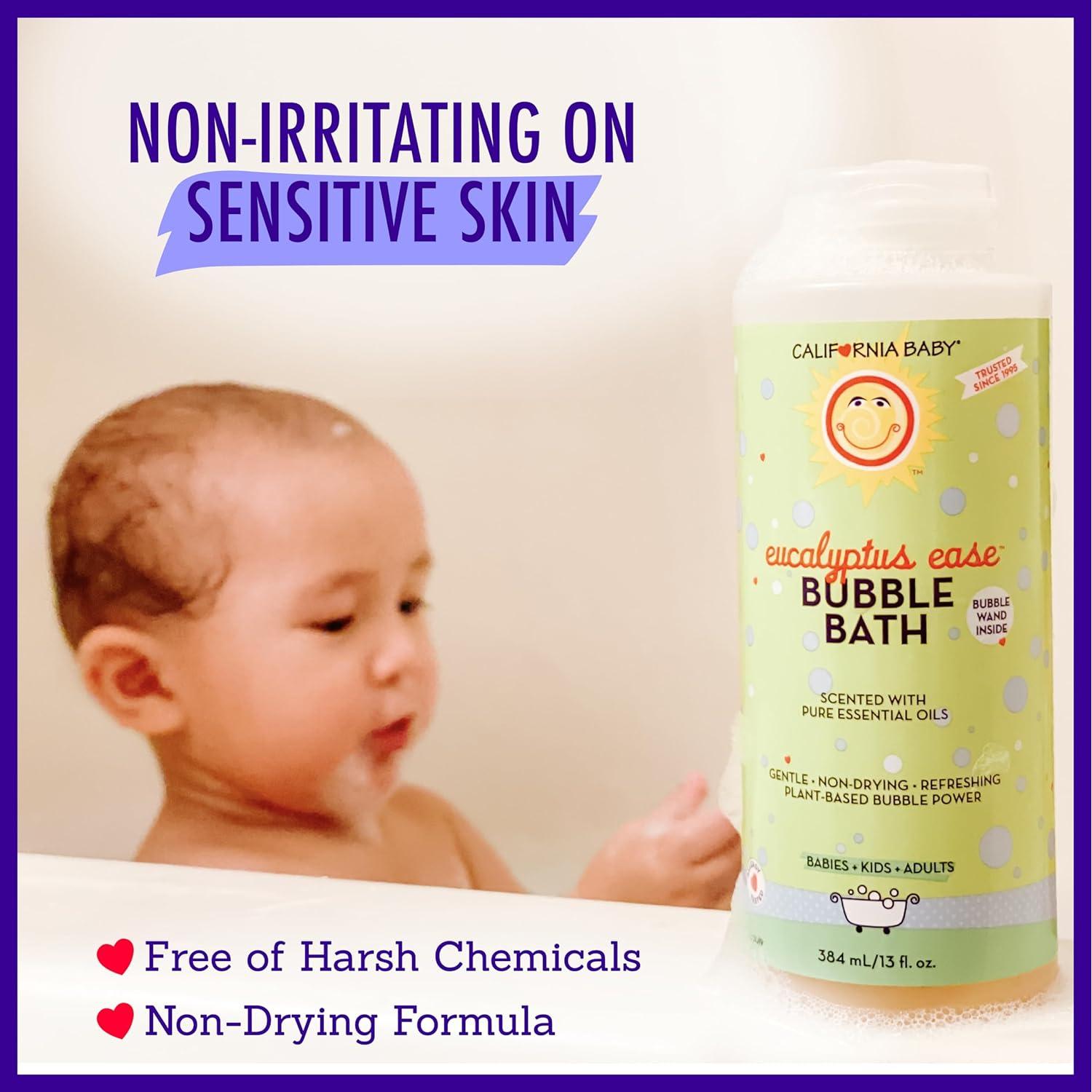 Baño de Burbujas Eucalipto California Baby 384 mL - 100% Plantas