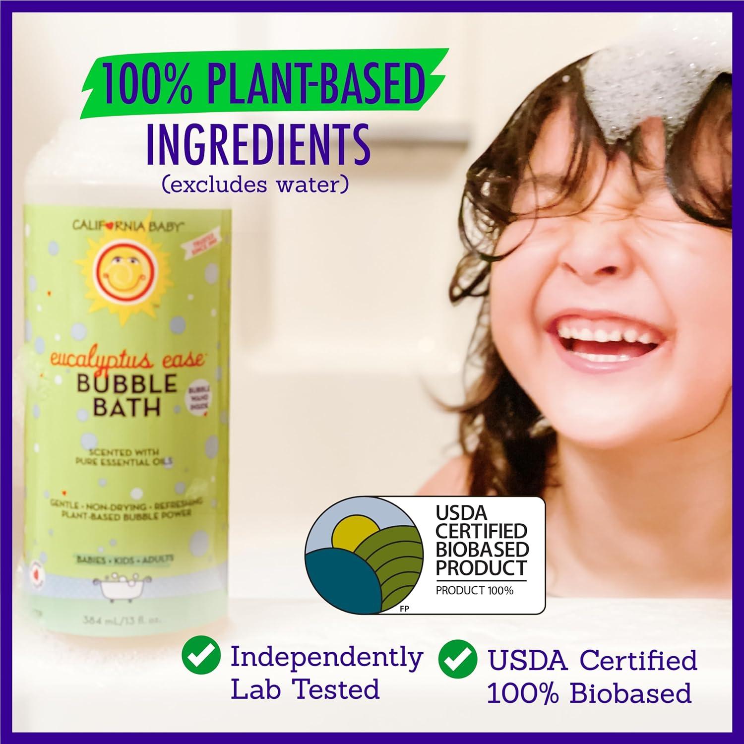 Baño de Burbujas Eucalipto California Baby 384 mL - 100% Plantas
