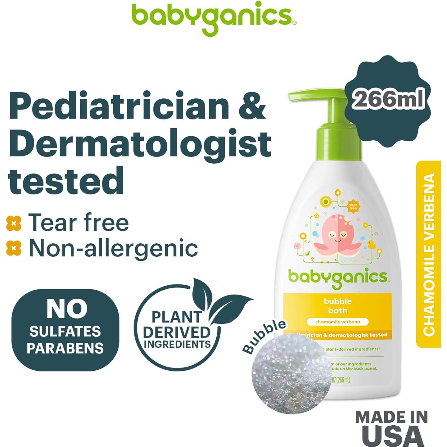 Baño de Burbujas BabyGanics Verbena de Manzanilla 266 ml