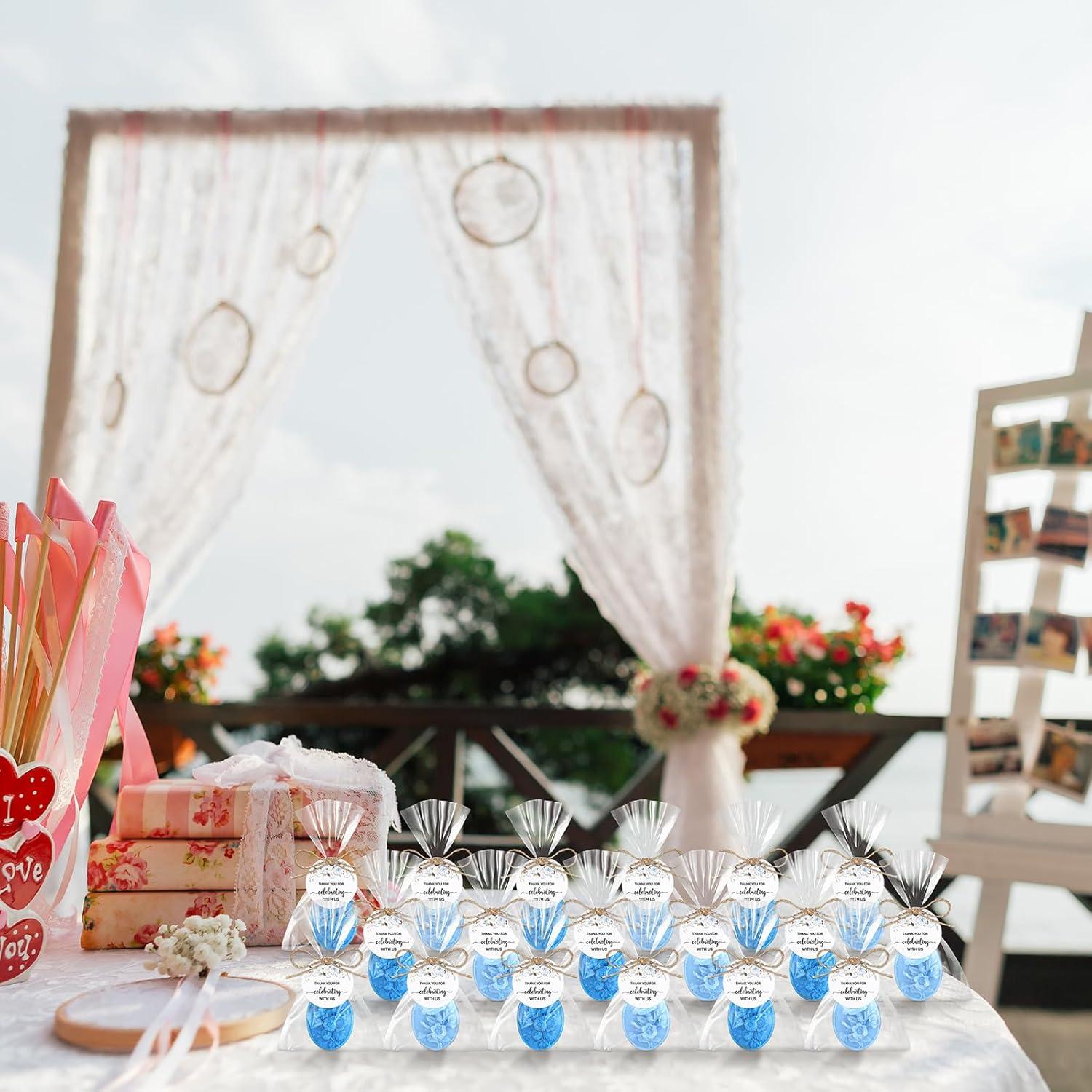 Set de Jabón para Baby Shower Demissle 20 Pcs Flores Azules