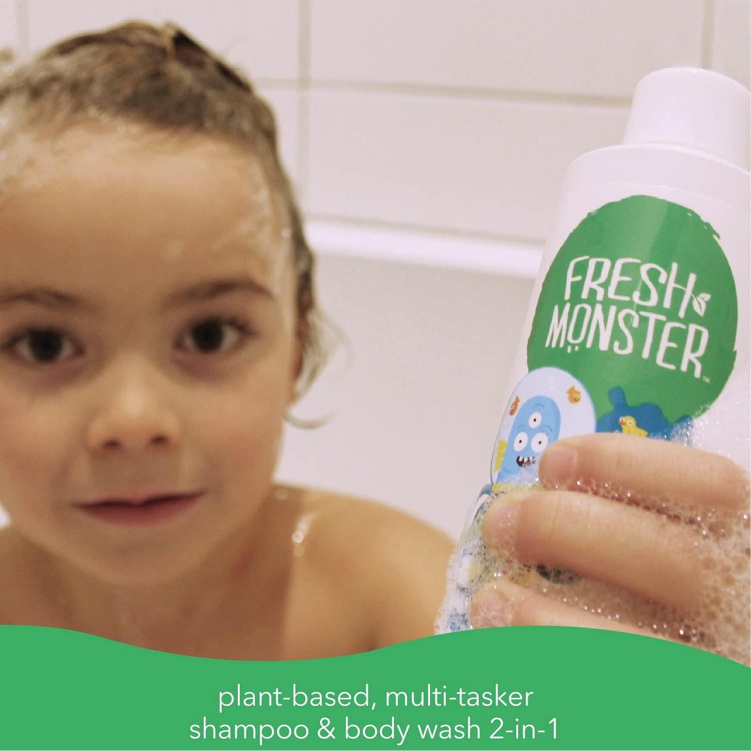 Champú y Gel de Baño 2 en 1 Fresh Monster Splash Oceánico 2x250ml