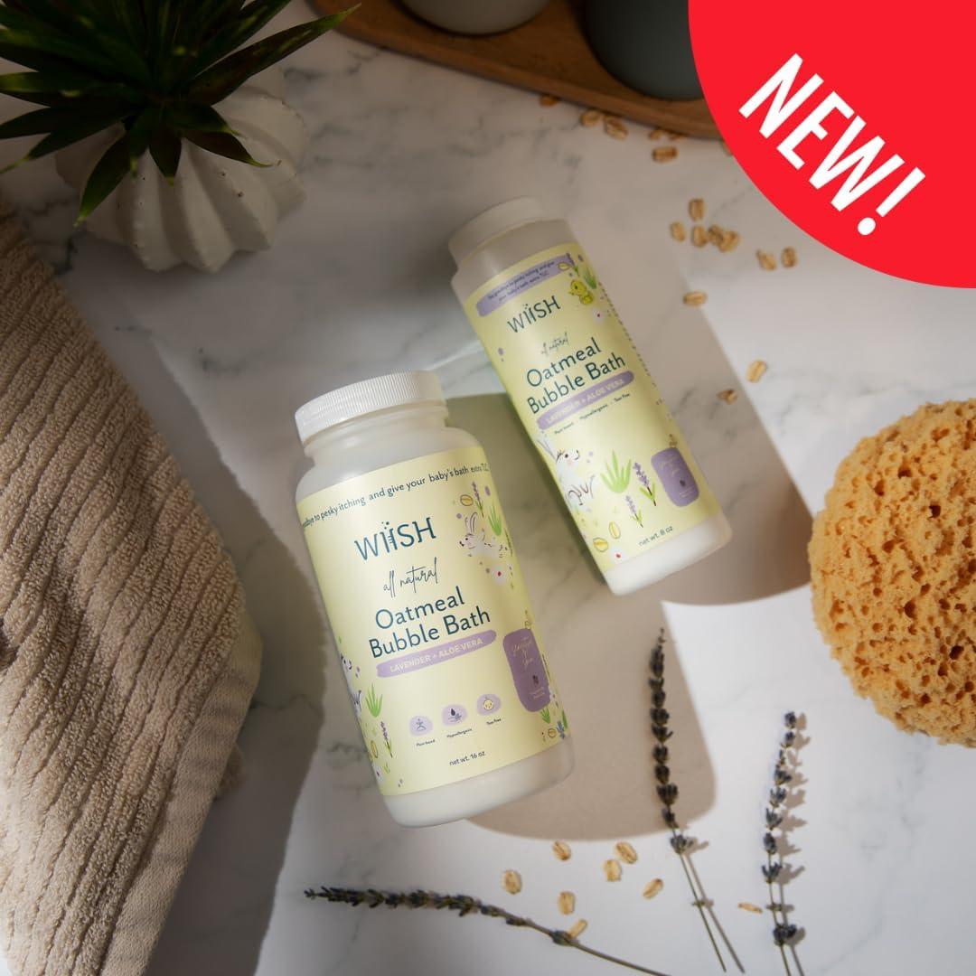 Baño de Burbujas de Avena WIISH 260g - Piel Sensible Lavanda