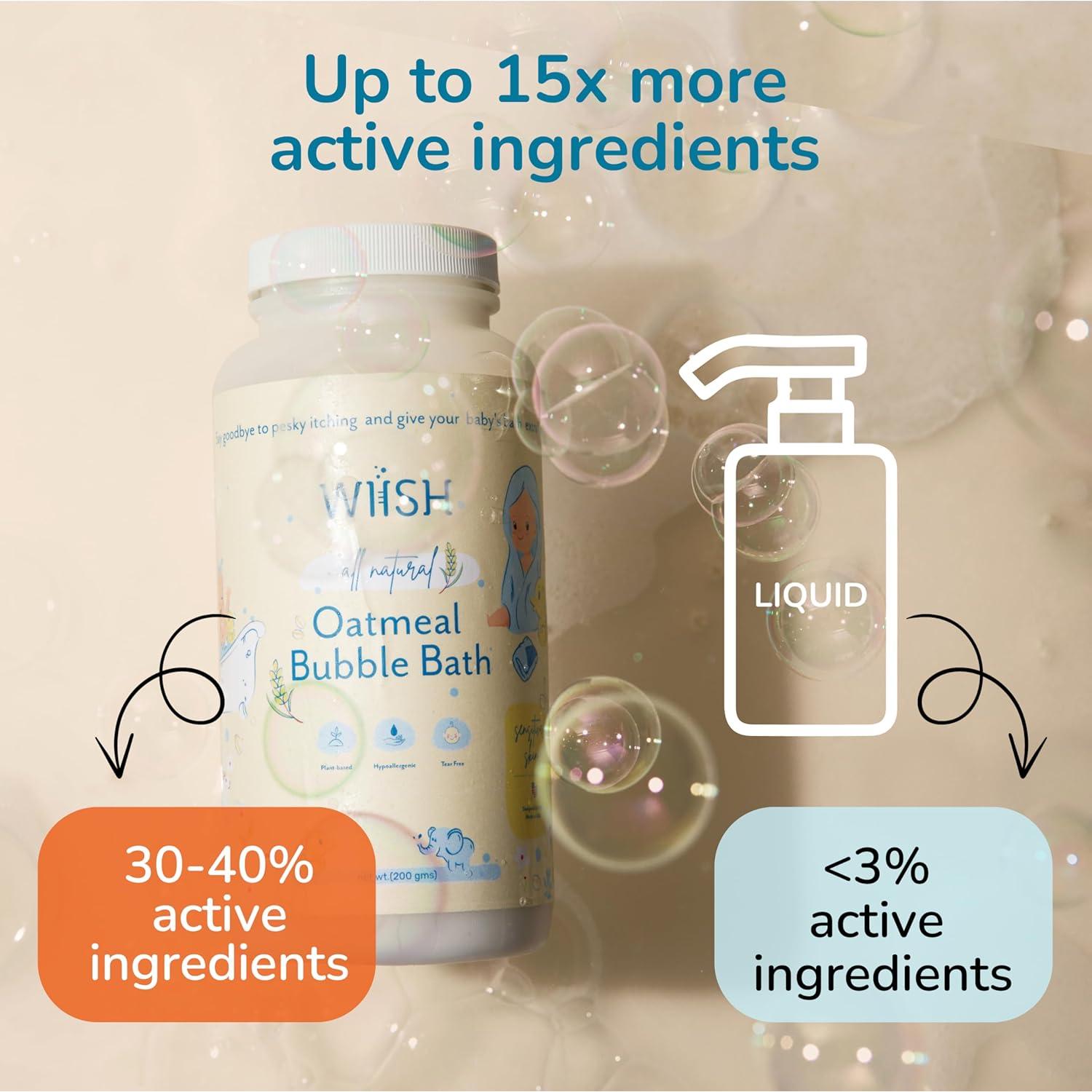 Baño de Burbujas de Avena WIISH 260g - Piel Sensible Lavanda