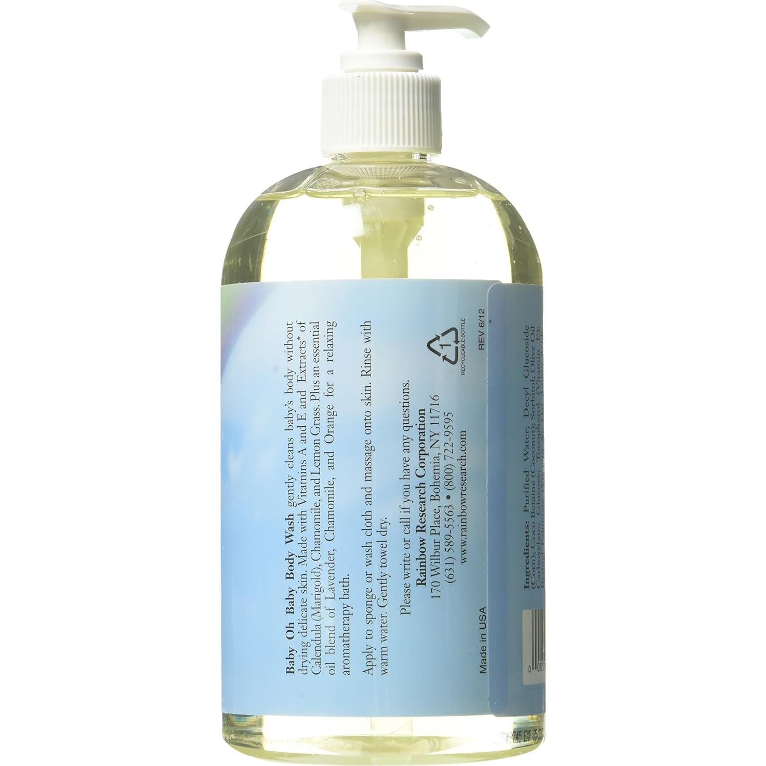 Jabón Corporal Aromatizado Rainbow Research 473ml Bebés