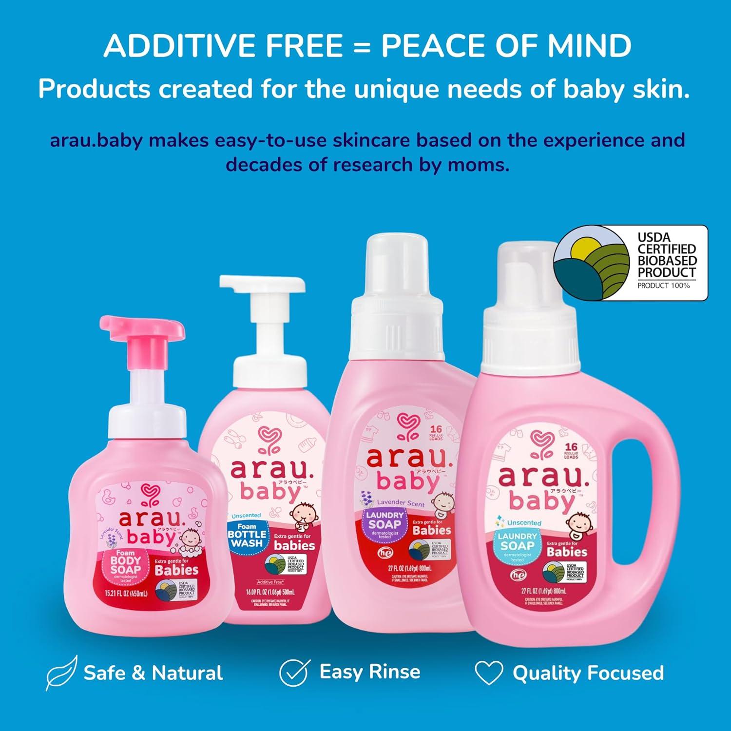 Jabón Espumoso para Bebés Arau Baby 450 ml Aroma Lavanda