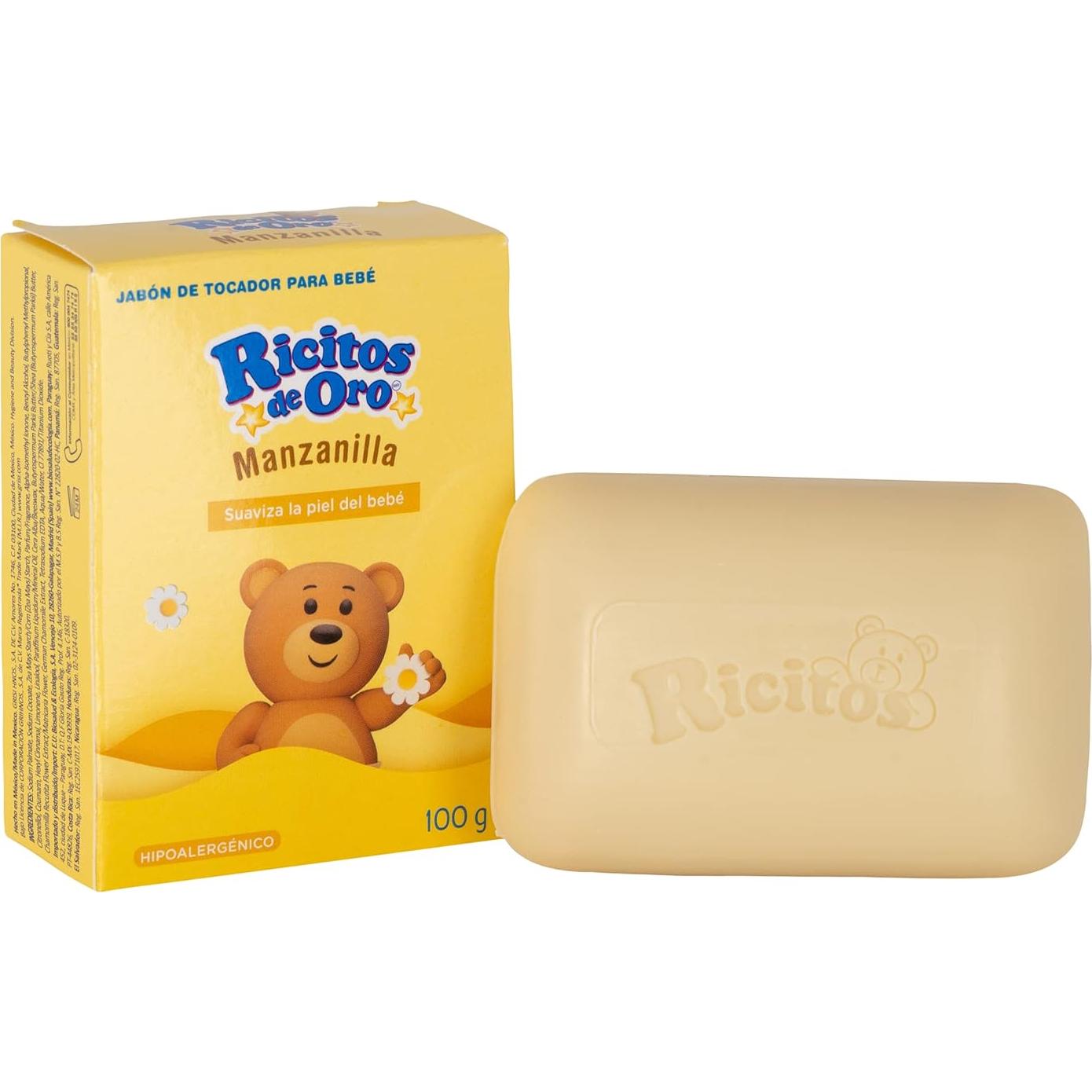 Jabón de Limpieza para Bebés Ricitos de Oro Manzanilla 6x99g