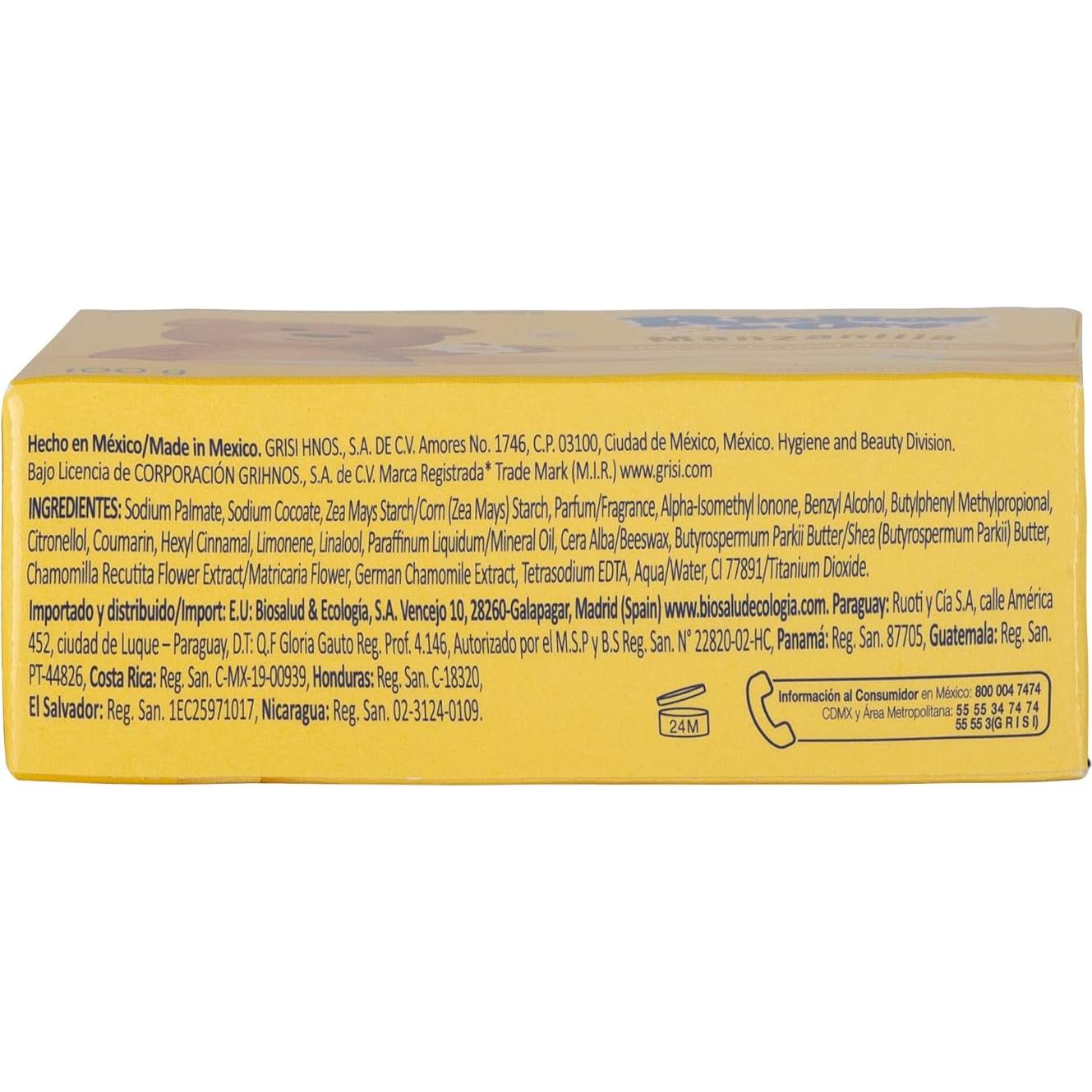 Jabón de Limpieza para Bebés Ricitos de Oro Manzanilla 6x99g