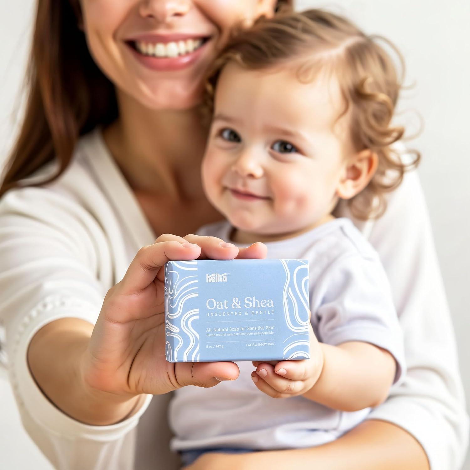 Jabón para Bebés Keika Avena y Manteca de Karité 141.75 g