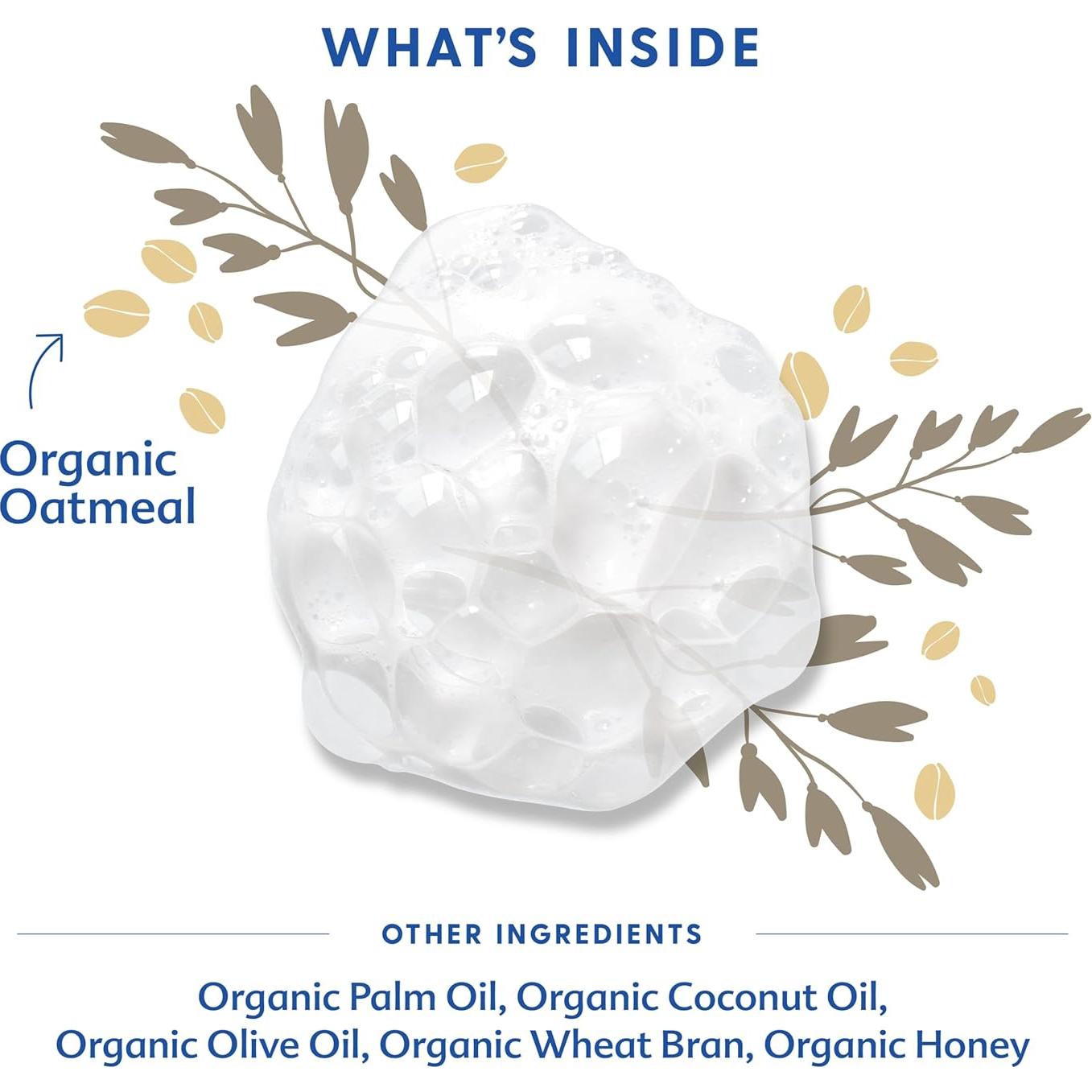 Jabón de Castilla Suave Motherlove 3 Unidades Avena Orgánica