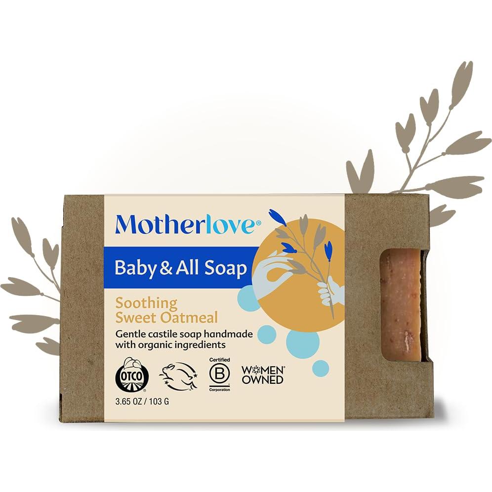 Jabón de Castilla Suave Motherlove 3 Unidades Avena Orgánica