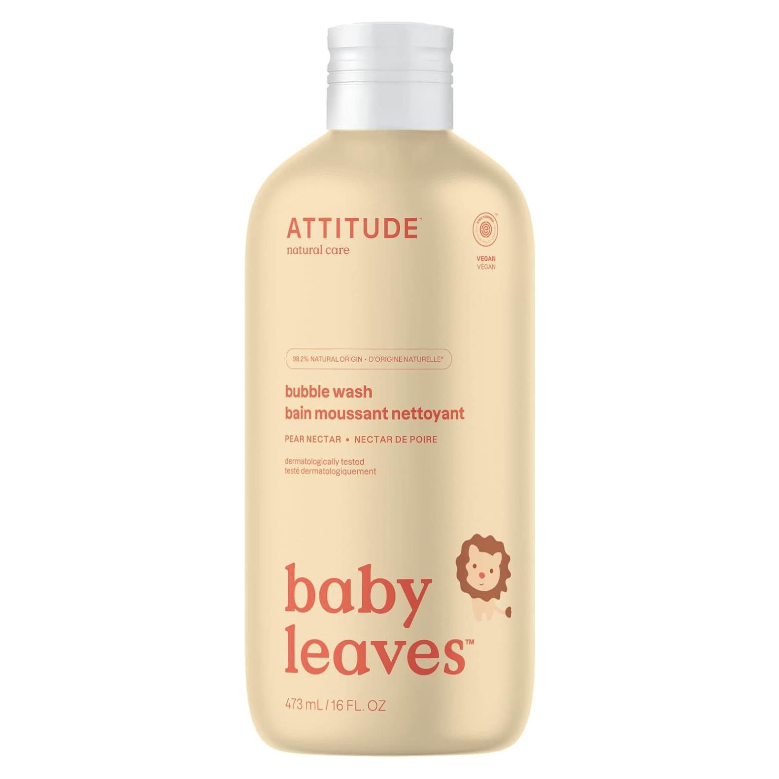 Gel de Baño Espumoso ATTITUDE para Bebé 473 ml Nécatar de Pera