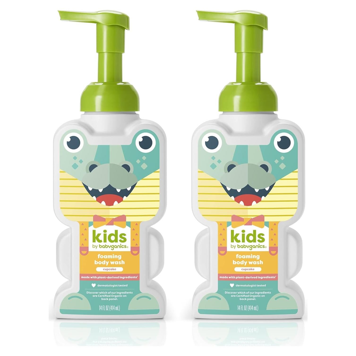 Jabón Espumoso para Niños Babyganics Cupcake 414 ml (2 Unidades)