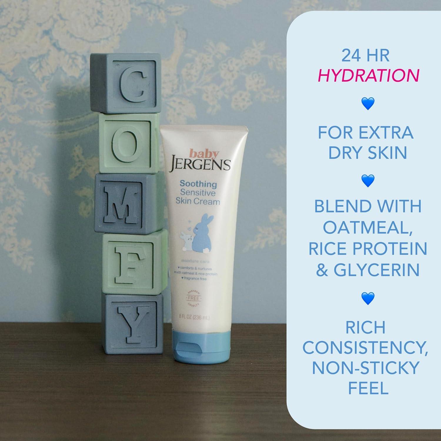 Crema Suave para Piel Sensible Jergens Baby 236ml Sin Fragancia