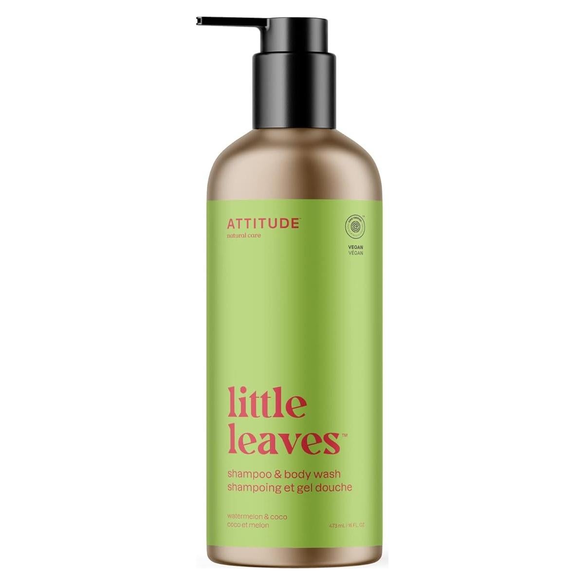 Champú y Gel de Ducha ATTITUDE 2 en 1 Niños 473 ml Sandía y Coco
