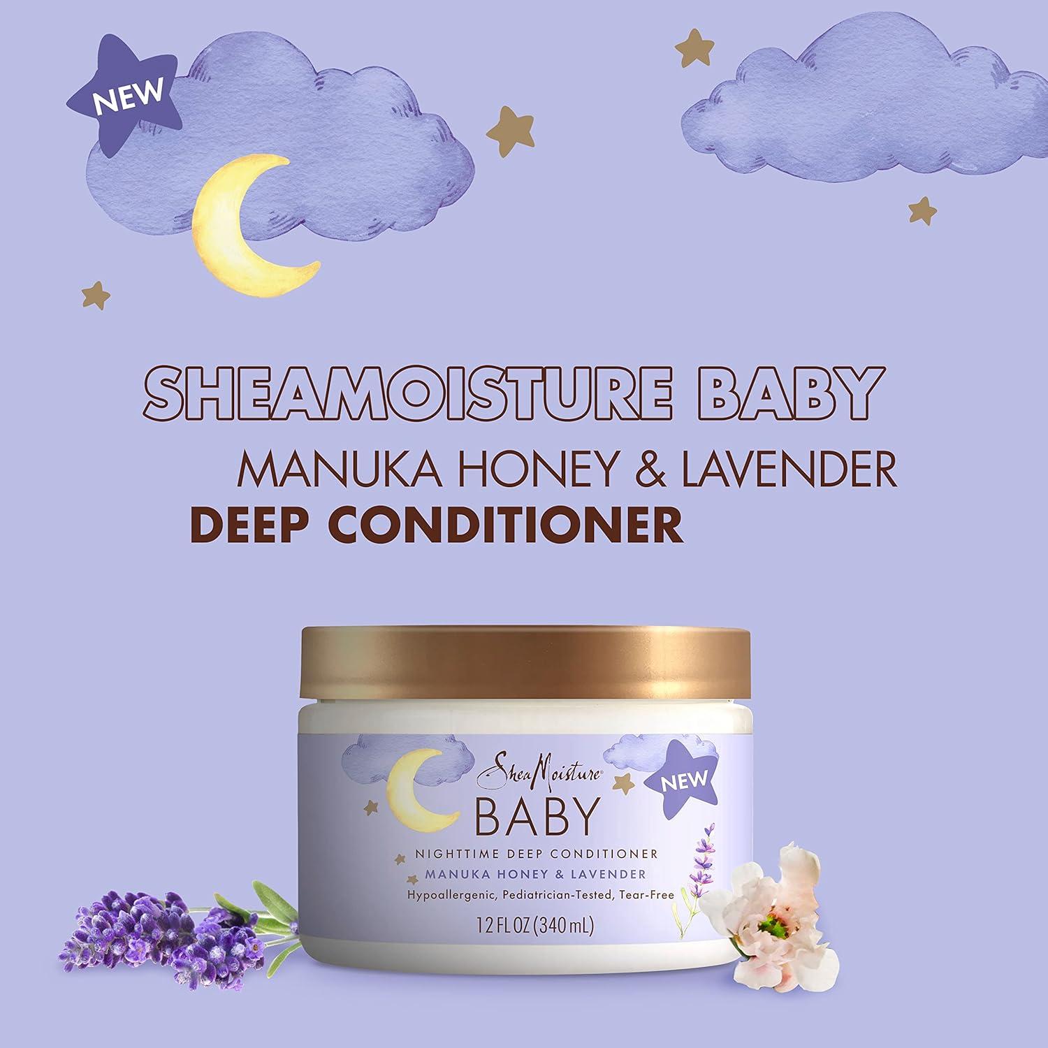 Acondicionador Profundo SheaMoisture Baby 340g Miel de Manuka y Lavanda