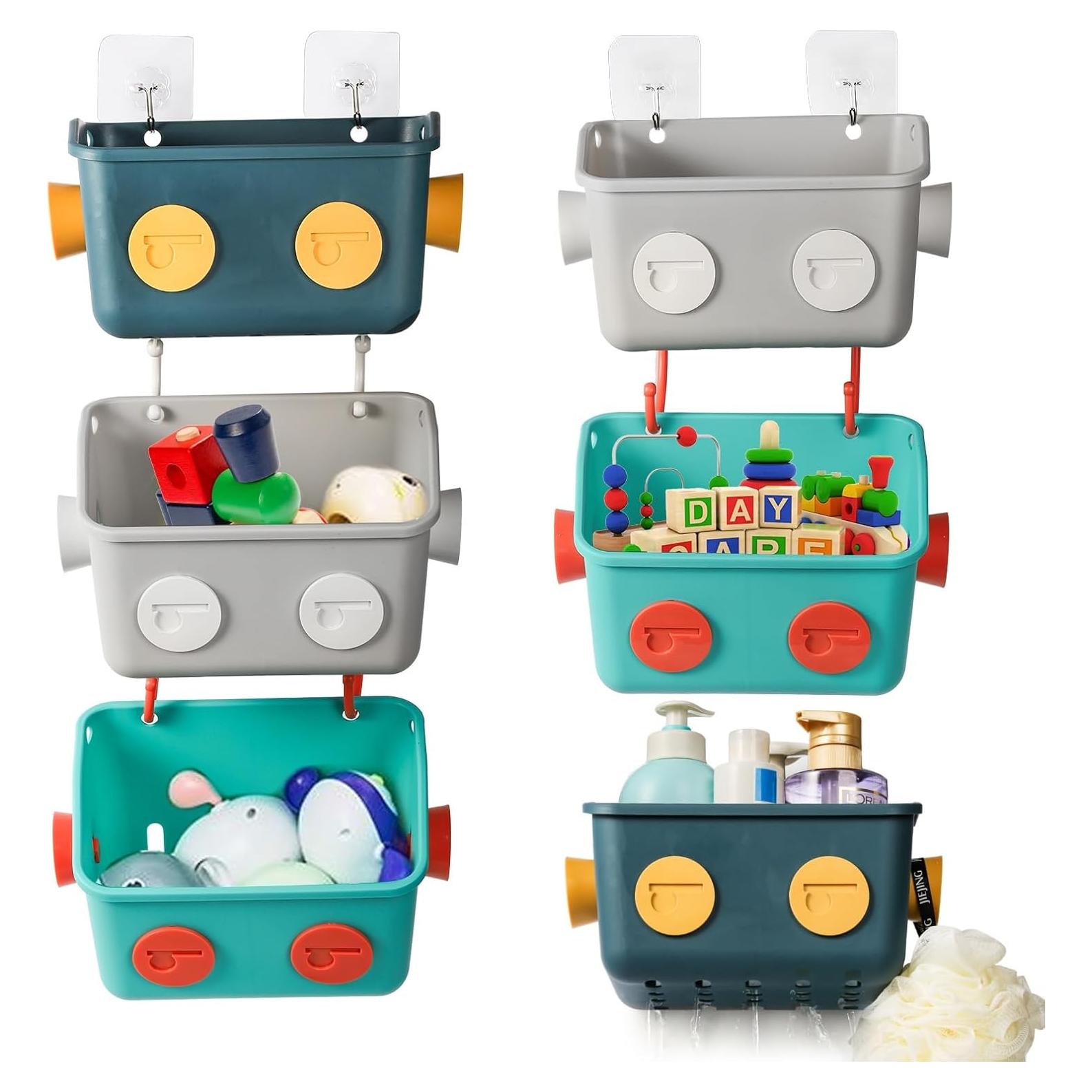 Organizador de Juguetes de Baño Noamus - 6 Cestas Coloridas