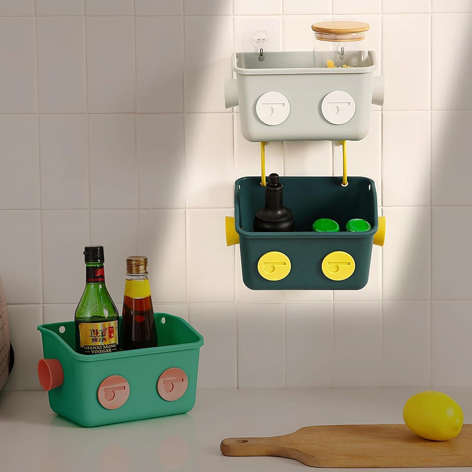 Organizador de Juguetes de Baño Noamus - 6 Cestas Coloridas