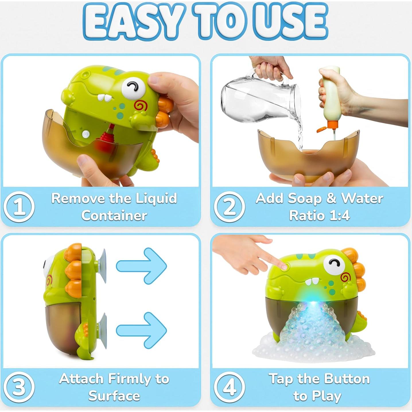 Máquina de Burbujas para Baño Atlasonix - Juguete Seguro para Bebés