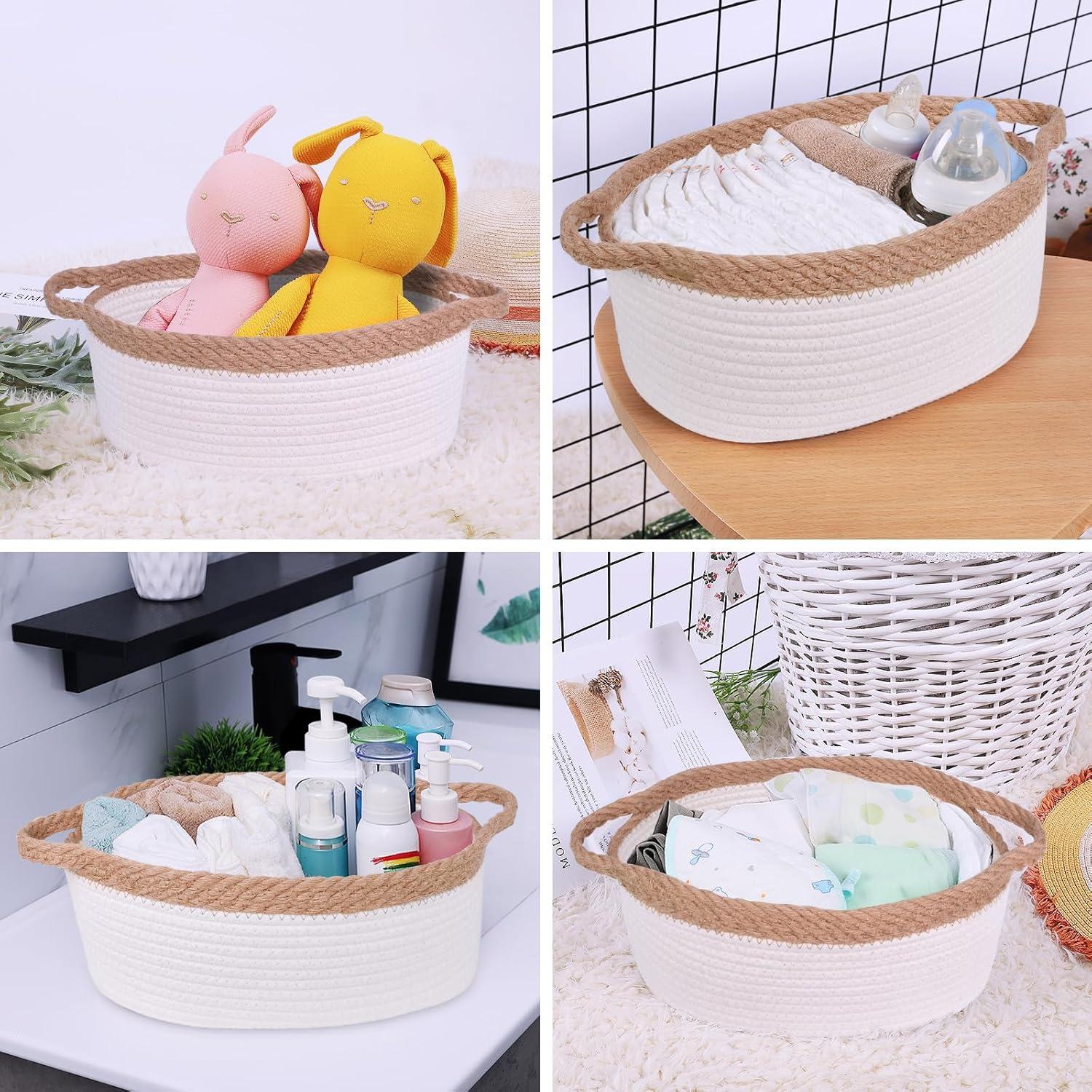 Cesta de Almacenamiento Pequeña ABenkle 30.5x20.3x12.7cm Algodón