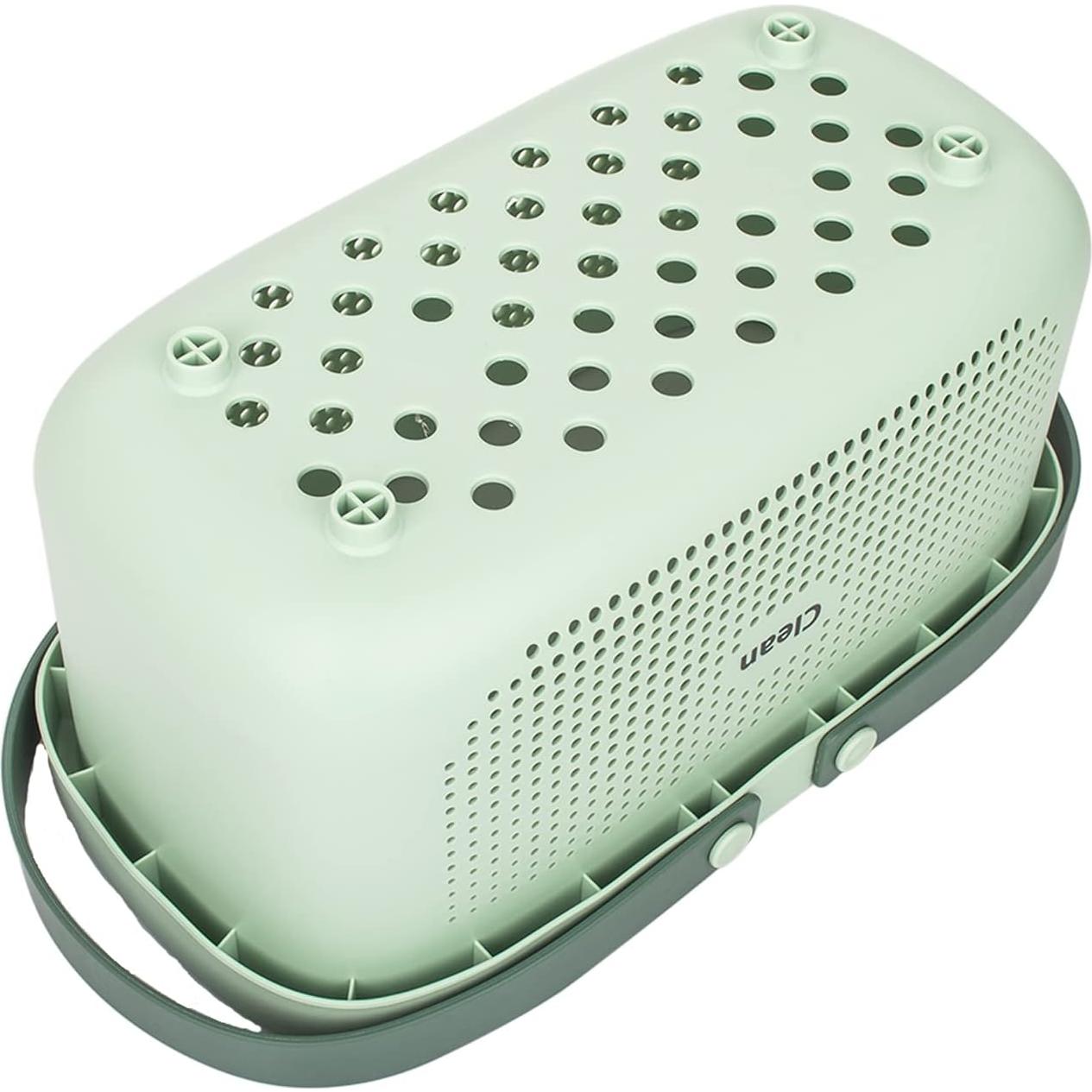 Cesta de Almacenamiento Plástico JiatuA Verde 31.5x17.8x15.7cm