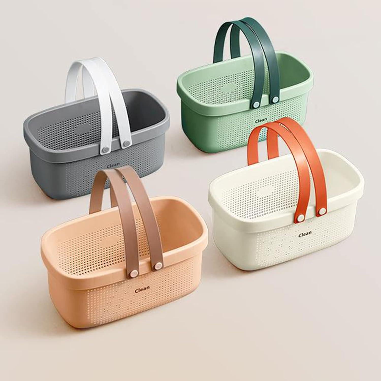 Cesta de Almacenamiento Plástico JiatuA Verde 31.5x17.8x15.7cm