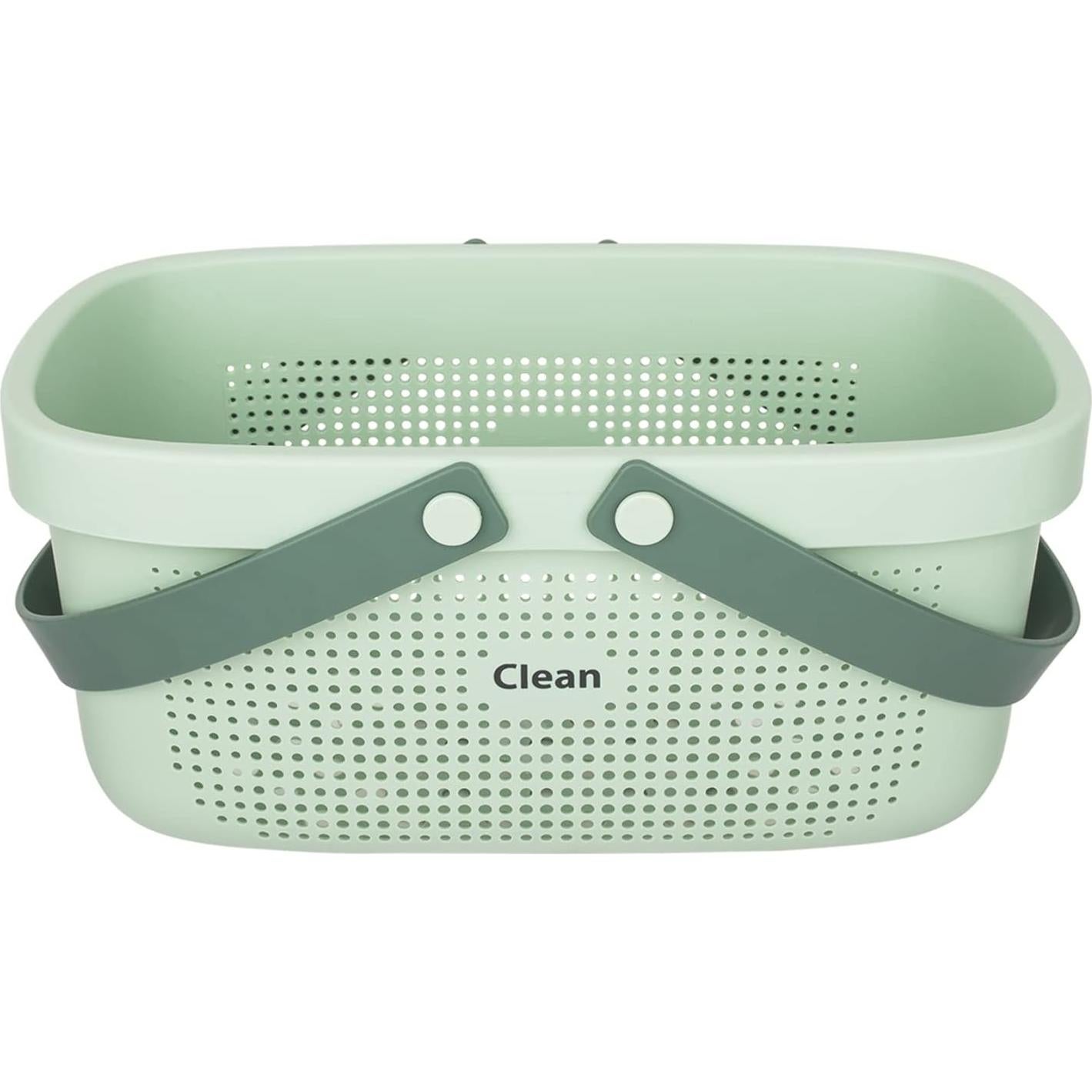 Cesta de Almacenamiento Plástico JiatuA Verde 31.5x17.8x15.7cm