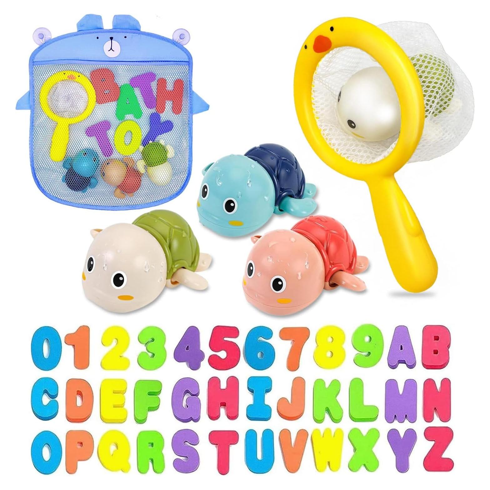 Juguetes de baño educativos YYMHMF - Letras y números de espuma