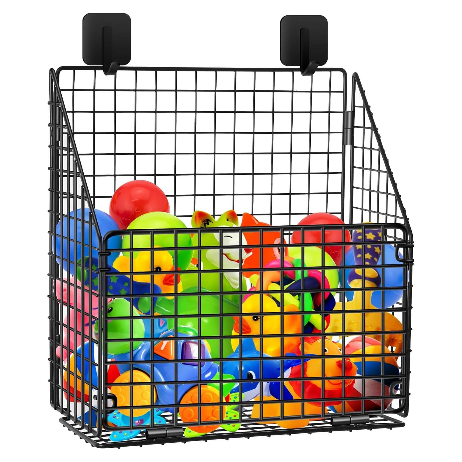 Organizador de Juguetes de Baño Plegable Greentainer Negro