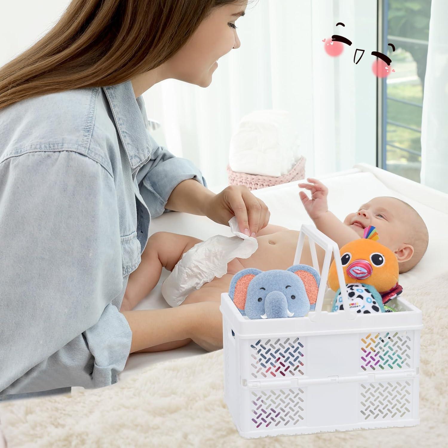 Caddy de Ducha Plegable CHGShine Blanco - Organizador Multifuncional