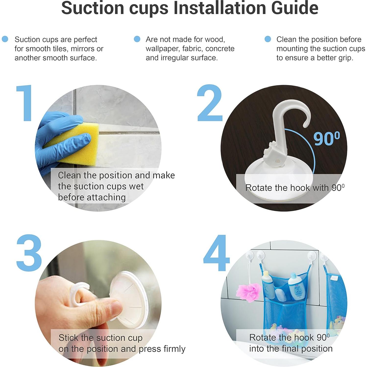 Organizador de Juguetes de Baño Comfylife - 2 Piezas Rosa