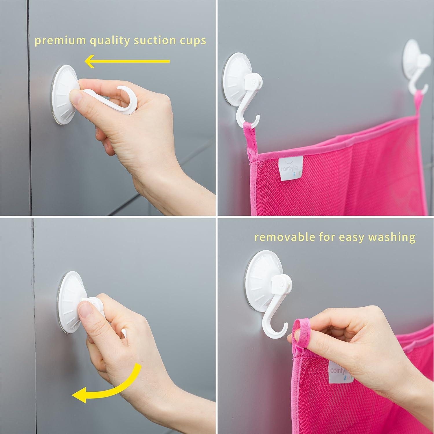 Organizador de Juguetes de Baño Comfylife - 2 Piezas Rosa