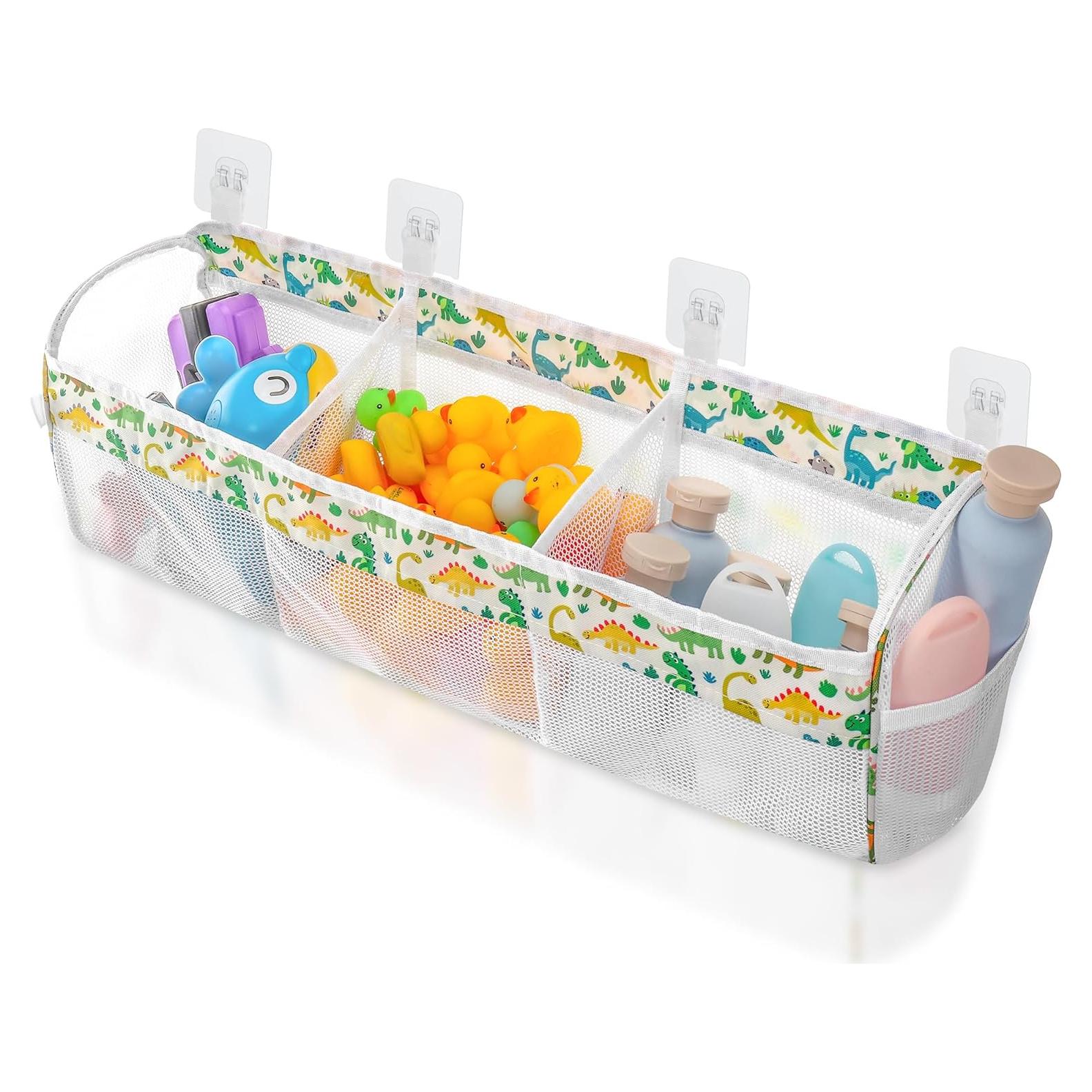 Organizador de Juguetes de Baño Huiguli Dinosaurio 3 Compartimentos