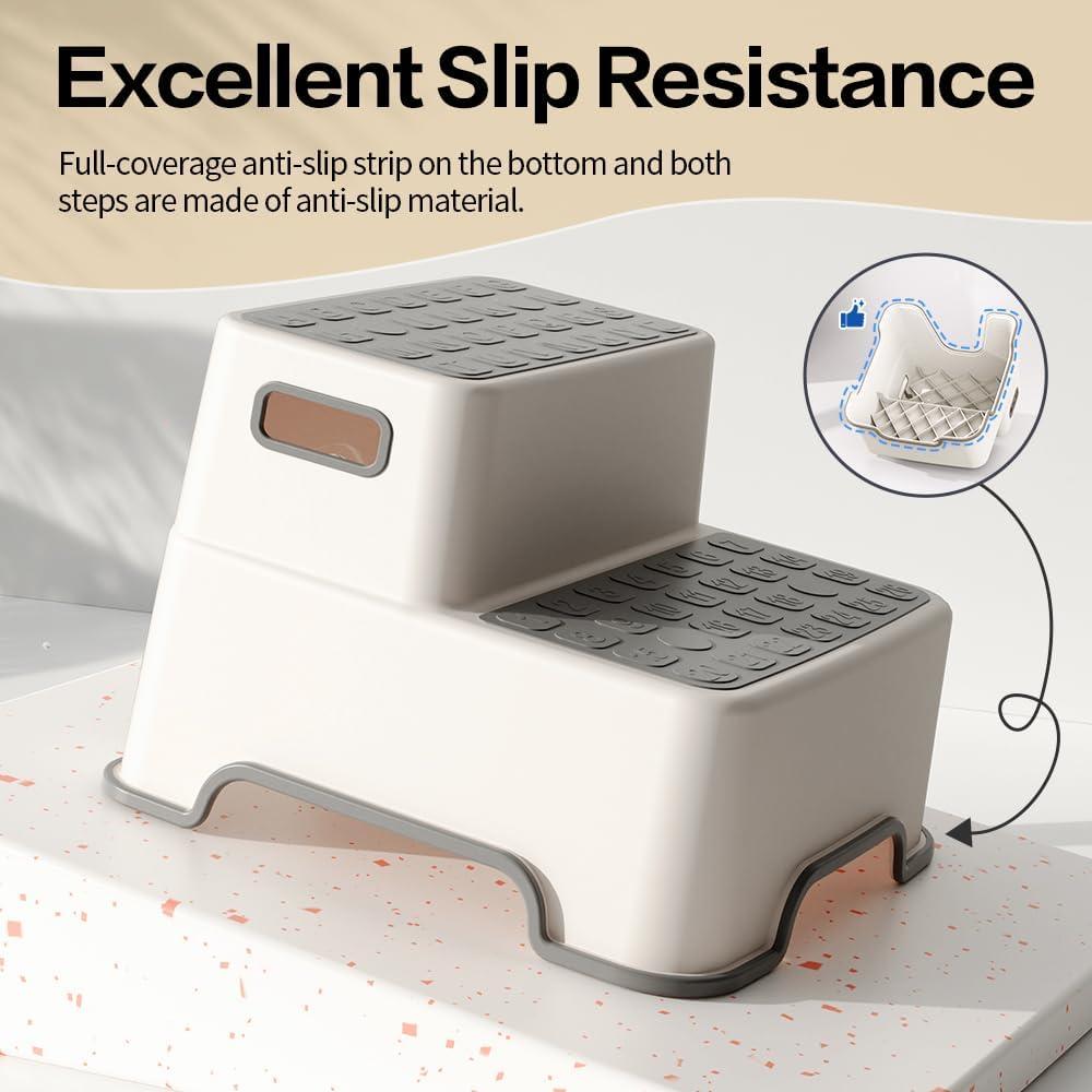 Escalera para Niños ZLMHYYM 2 Pasos Antideslizante Gris