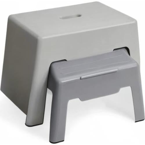 Escalón Doble Antideslizante Skip Hop para Niños - Gris