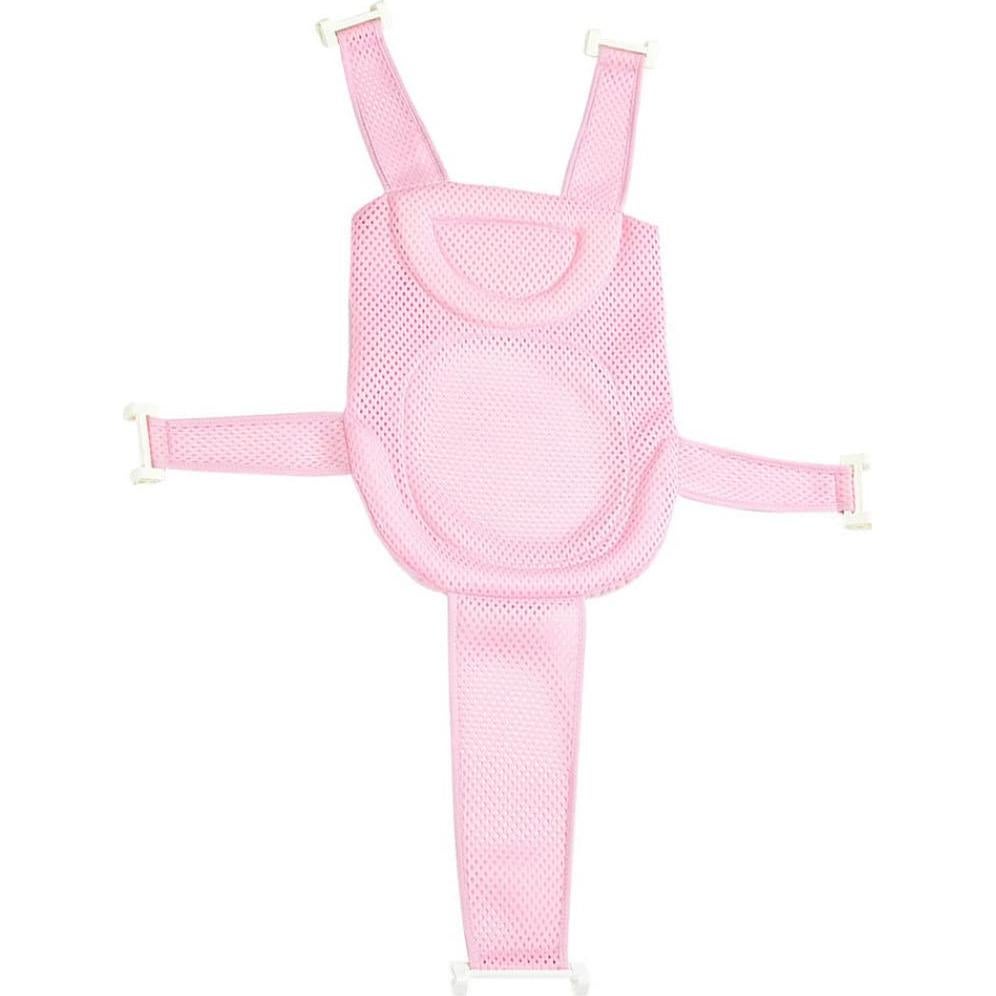 Soporte de Baño para Bebés Rosa - Almohadilla Ajustable Malla
