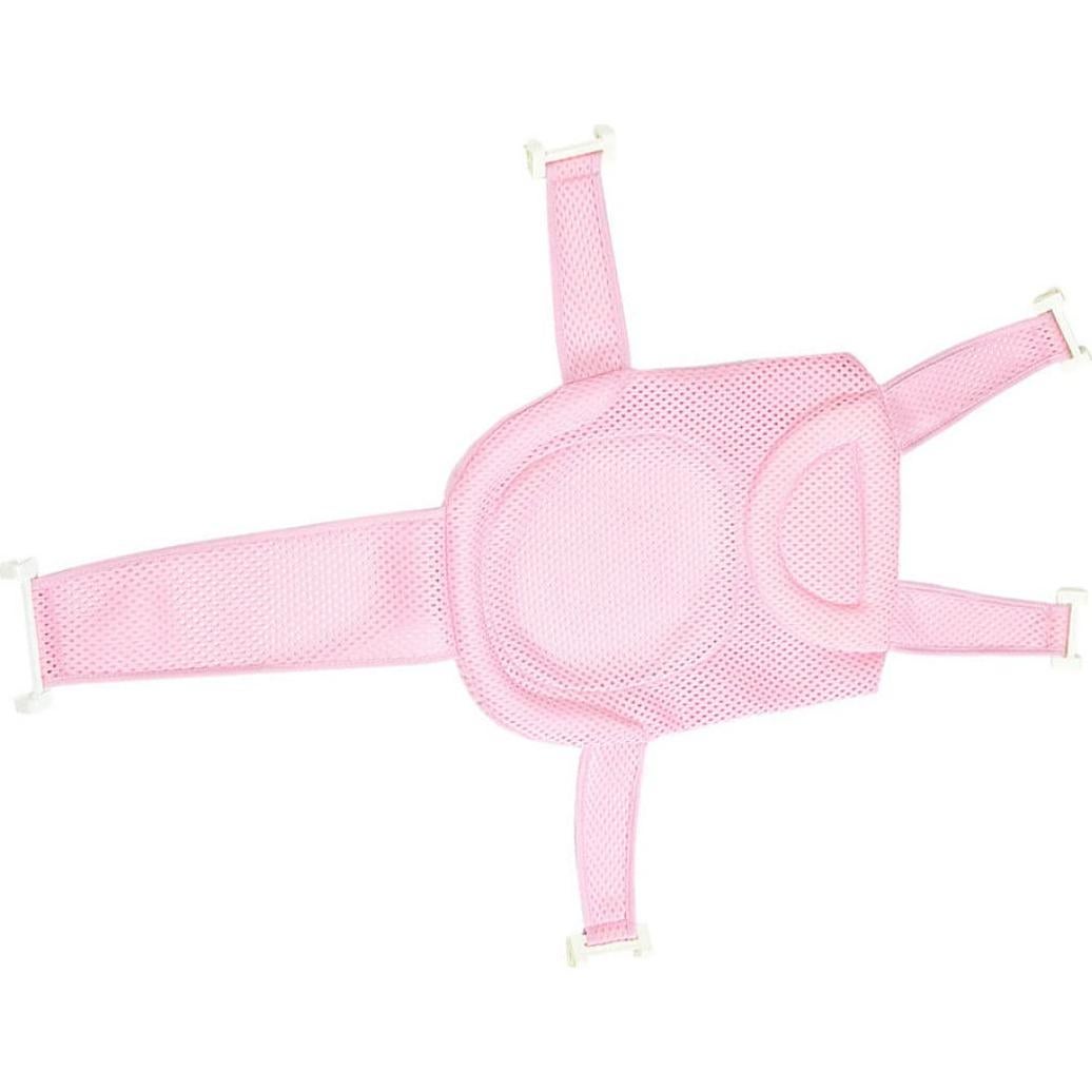 Soporte de Baño para Bebés Rosa - Almohadilla Ajustable Malla