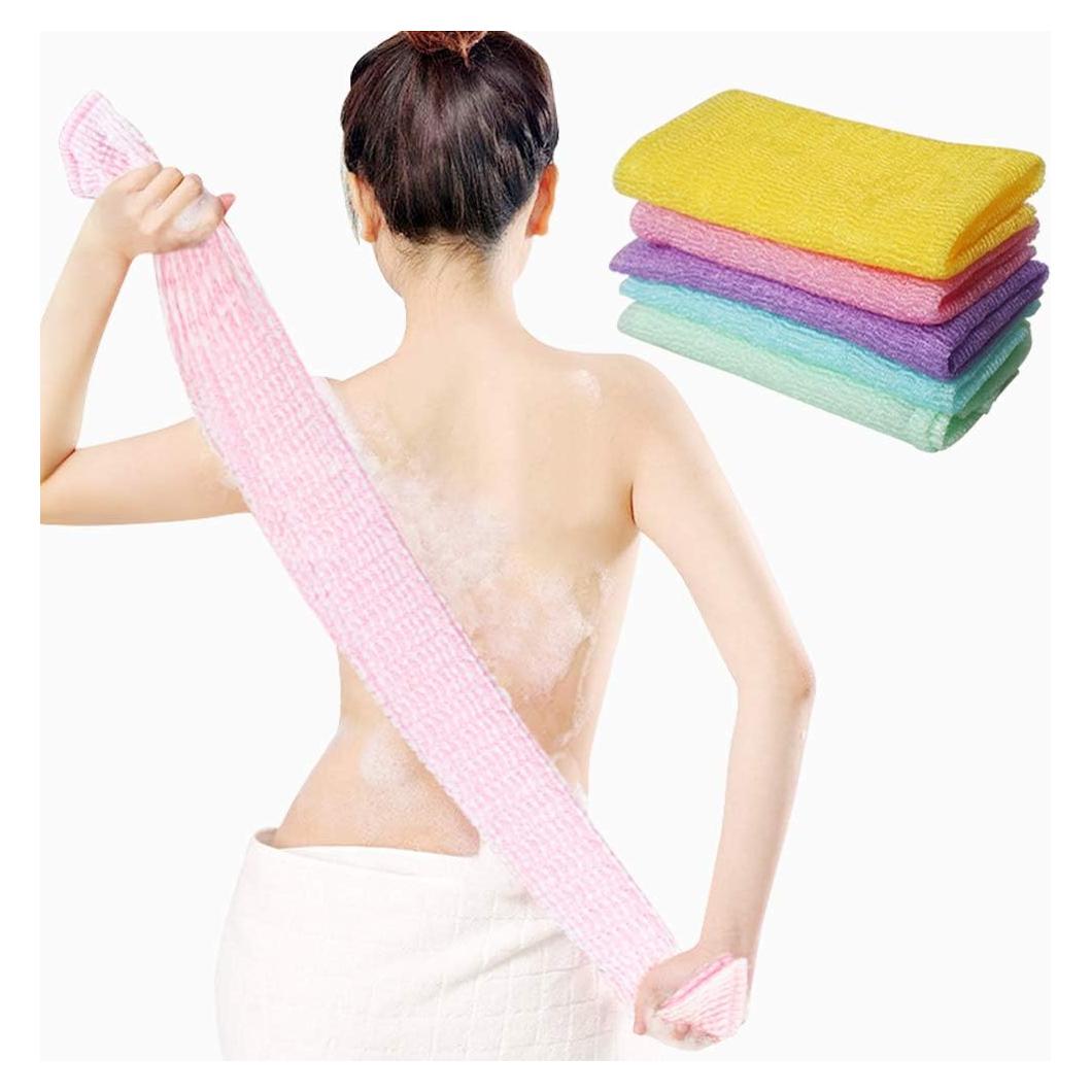Set 5 Toallas Exfoliantes de Nylon Aniann 89 cm - Ducha