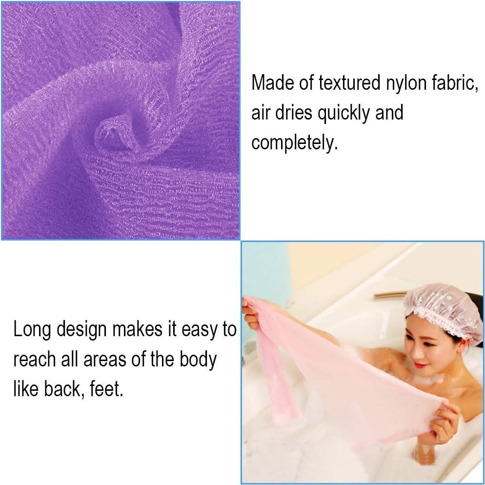 Set 5 Toallas Exfoliantes de Nylon Aniann 89 cm - Ducha