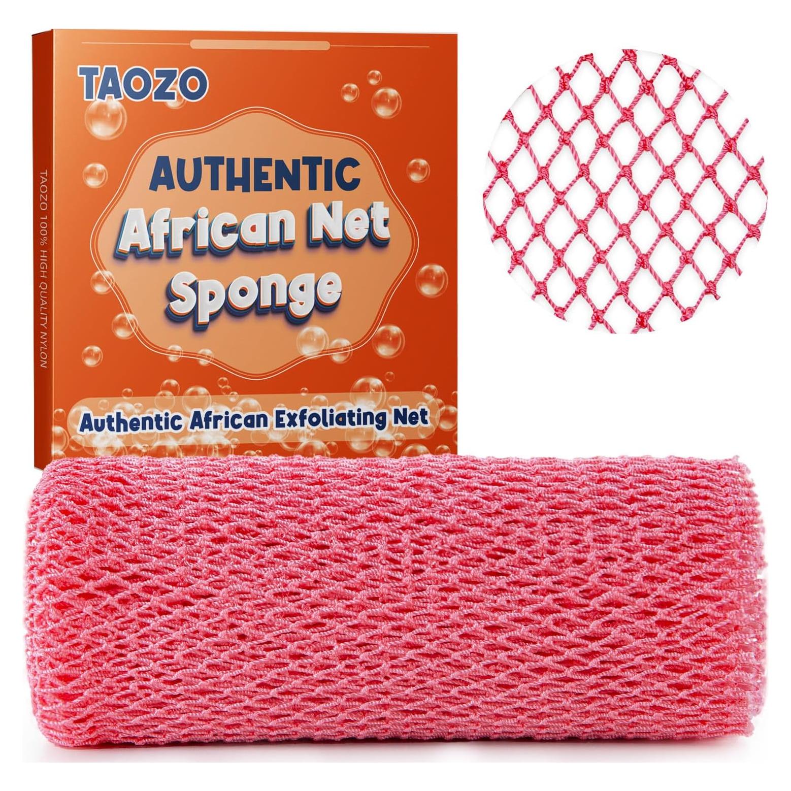 Esponja Exfoliante Africana TAOZO 80x30 cm Rosa