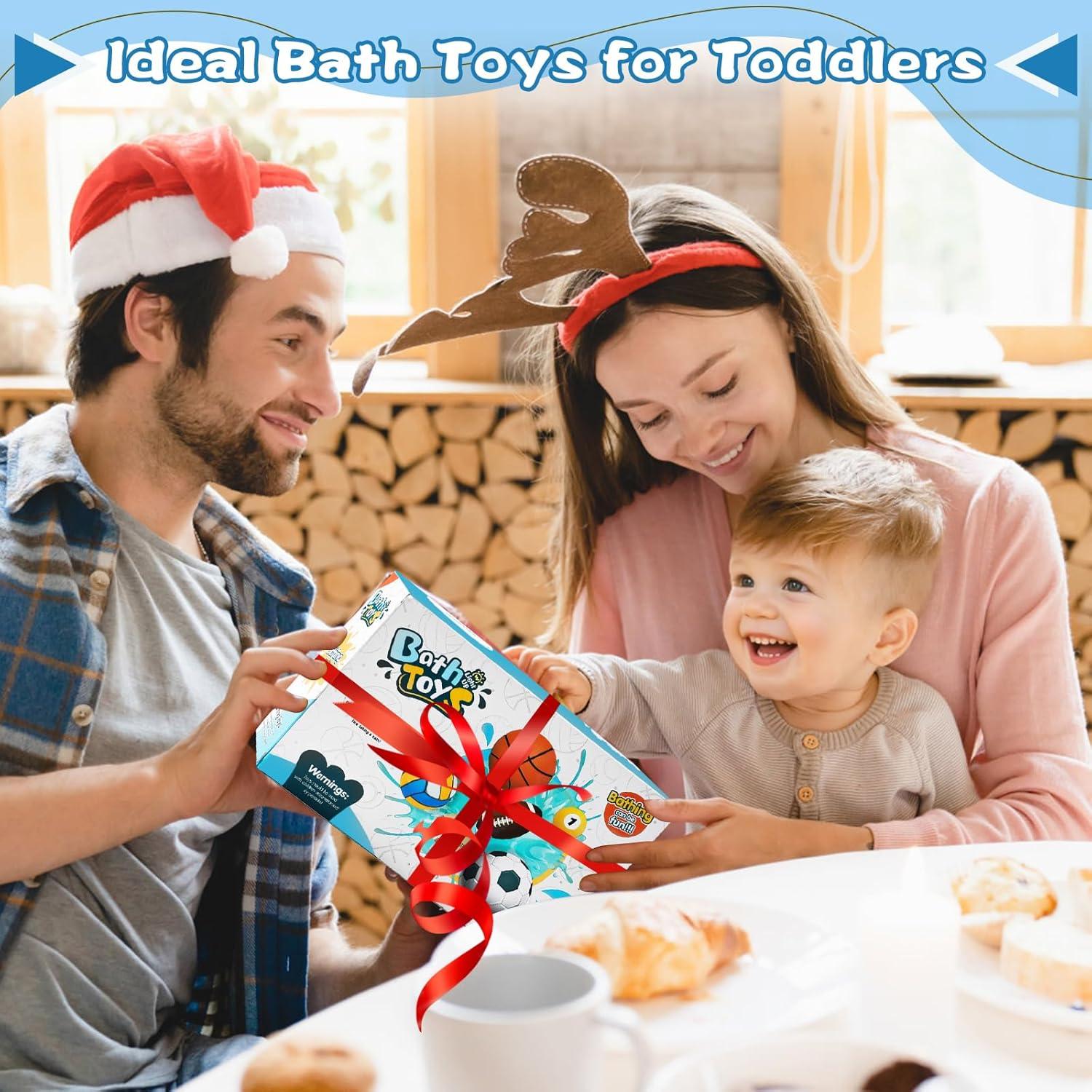 Juguetes de baño iluminados TNOIE con aro de baloncesto