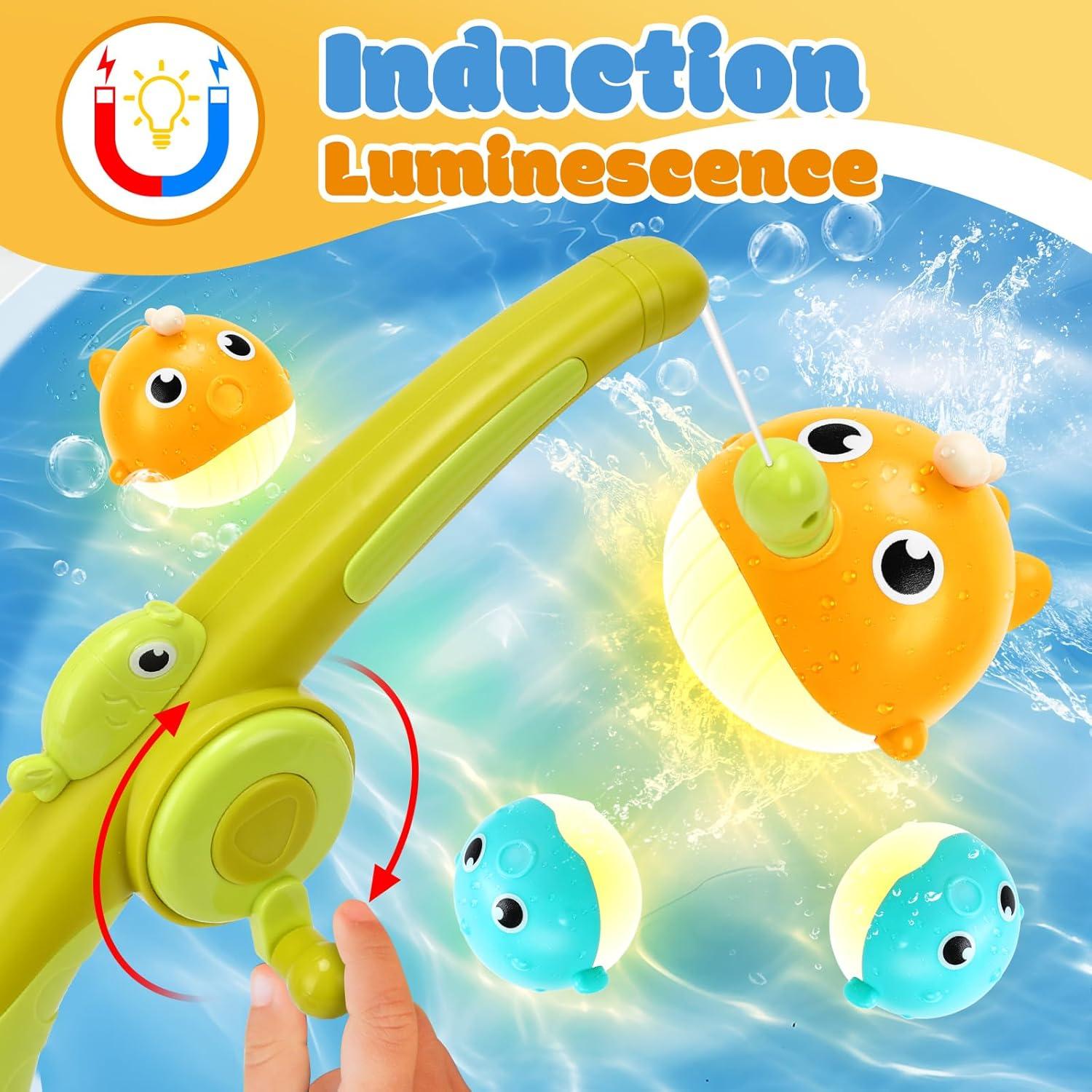 Conjunto de Juguetes de Baño Vaofrean 7 Piezas Iluminados